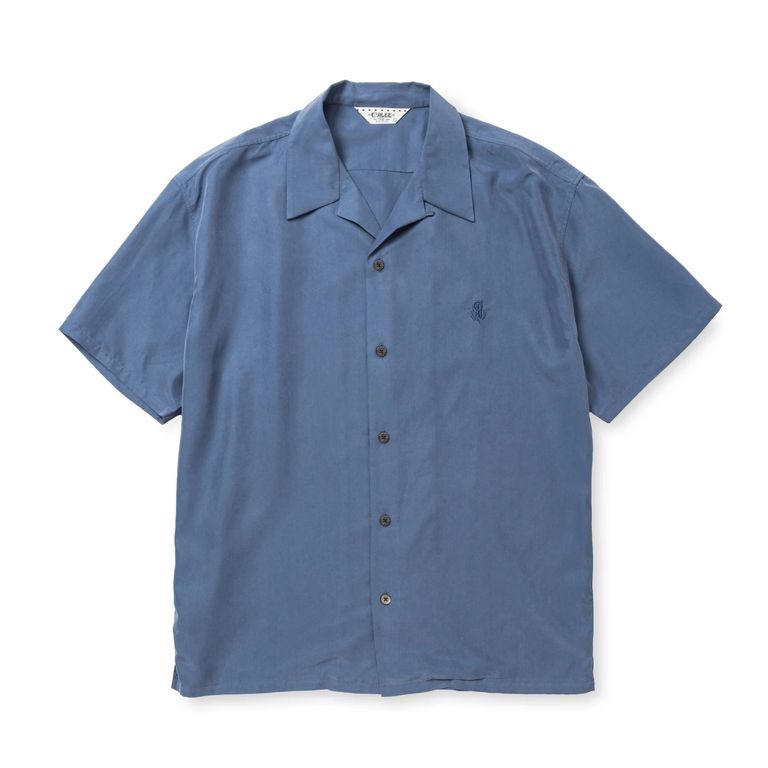 CALEE - SILKY TOUCH CAL NT LOGO EMBROIDERY SH (BLUE