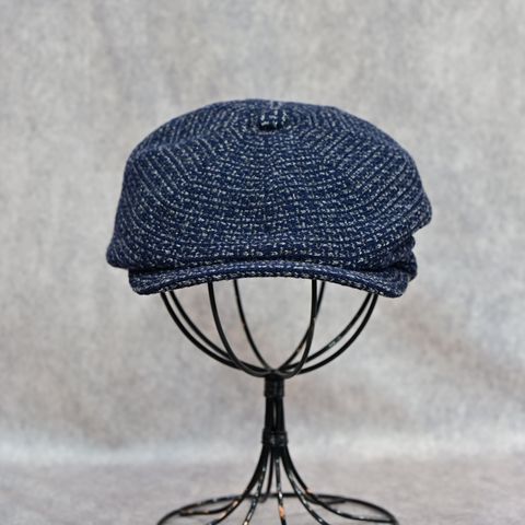 TWEED KNIT CASQUETTE （BLUE）｜ツイード ニット キャスケット （ブルー） PC-031-3650-40