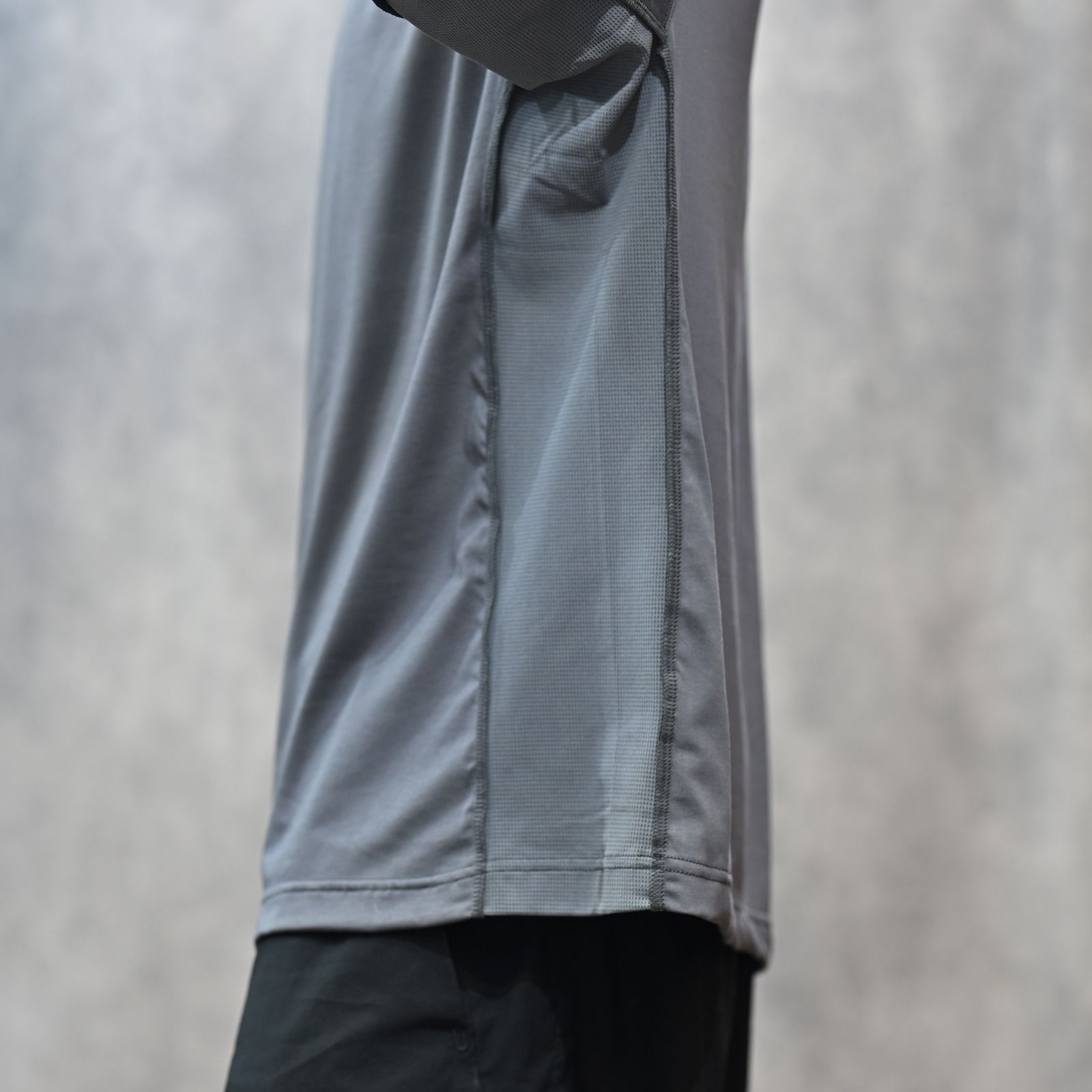 SIDE-PANEL T-SHIRT （CHARCOAL） / ドロップショルダー Tシャツ （チャコール） 9251-CS53-015