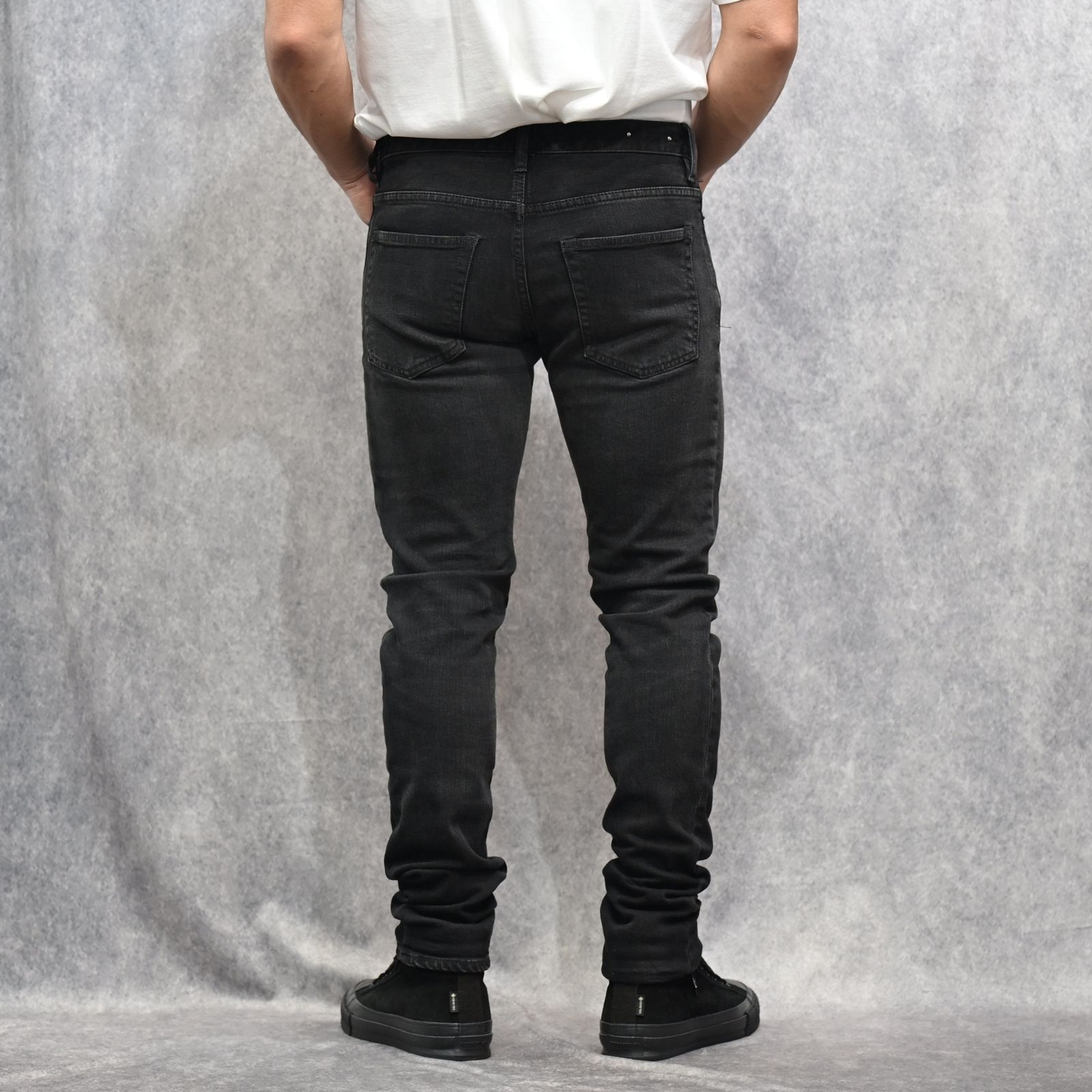S.Slim STR 5pocket  （BKU） ｜スーパースリム デニムパンツ (ブラック)｜2604-1002