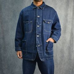STEINBECK DENIM COVERALLS (INDIGO) - デニムカバーオール （インディゴ）