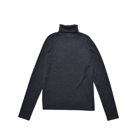 EF.Wool Turtle Neck L/S Pullover （CGR）｜ウールタートルネック｜MDFBF10403
