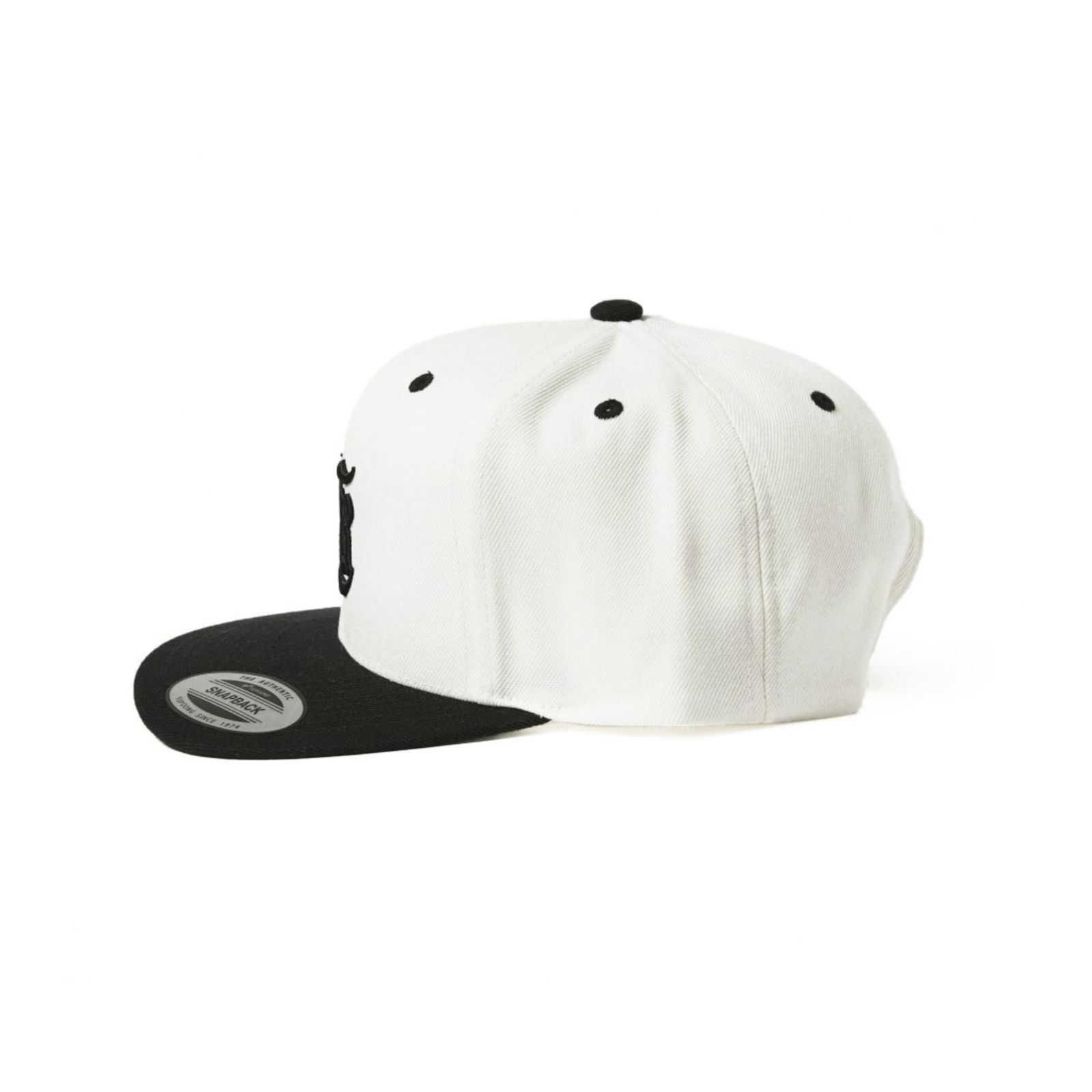 CR LOGO EMBORIDERY B.B CAP (NATURAL × BLACK)｜スナップバック ベースボールキャップ｜CR-25SS001