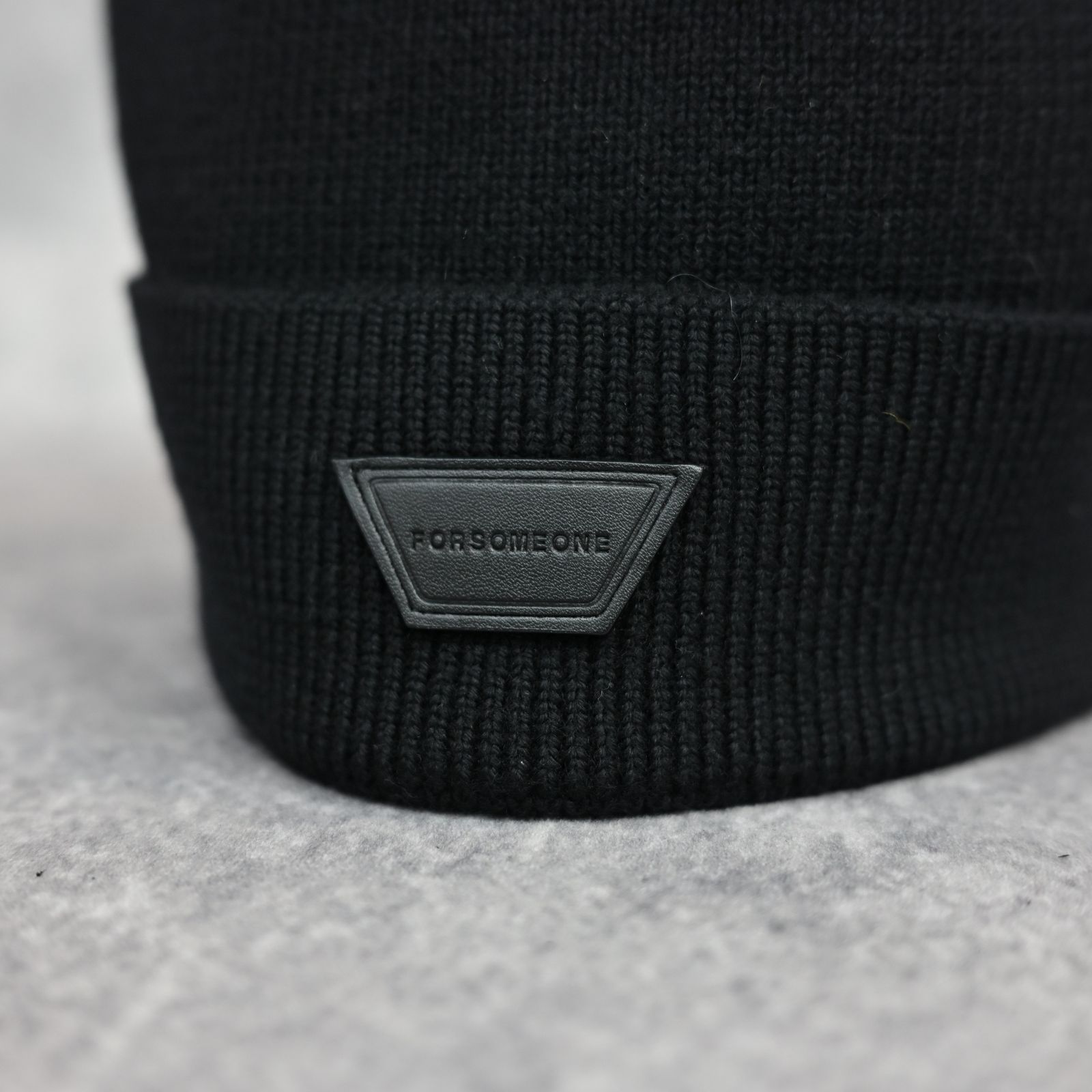 WOOL KNIT BEANIE (BLACK） /  （ブラック） 78001134