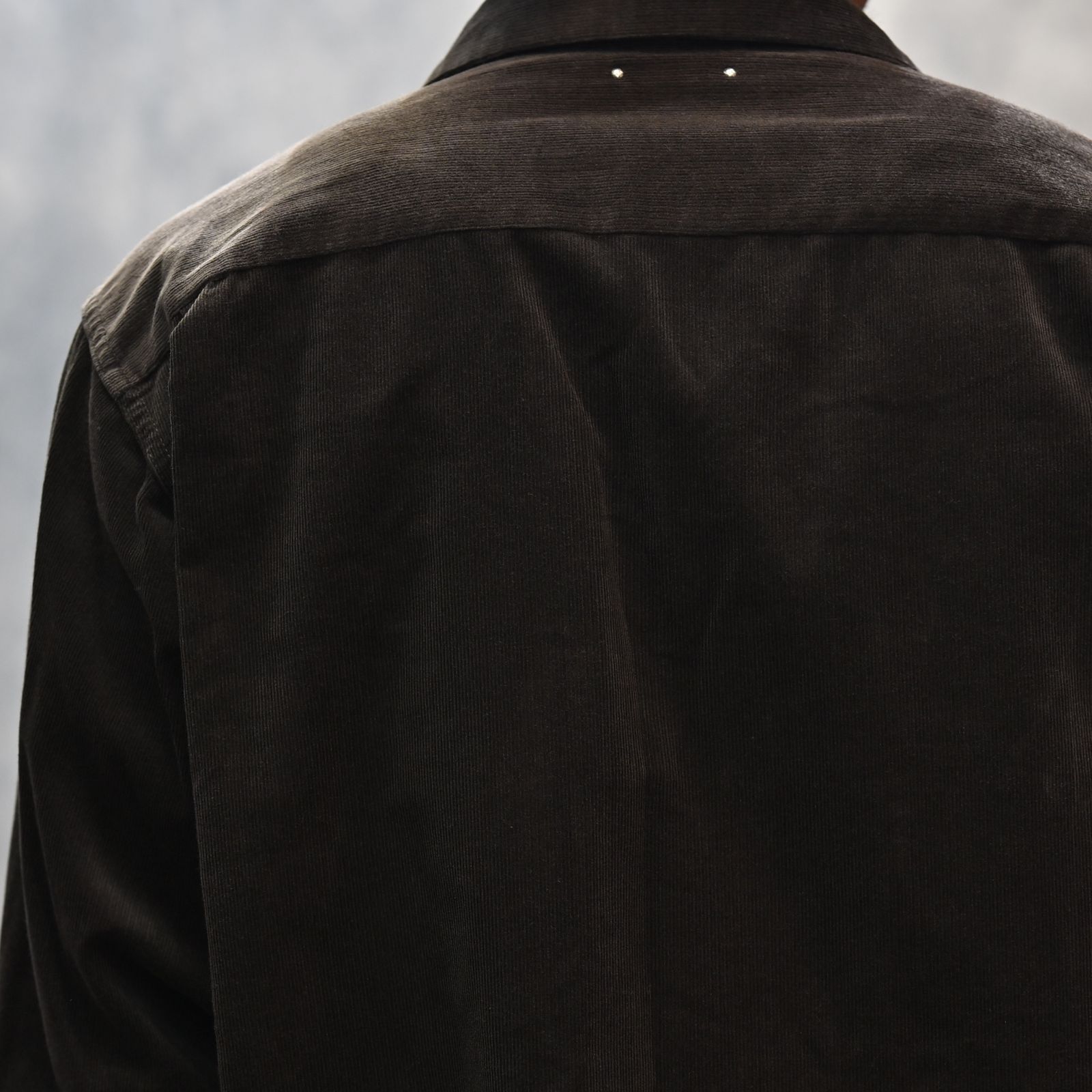 Narrow Corduroy Western Open Collar SH （DBR） / ウエスタン コーデュロイシャツ （ブラウン） 2508-5001