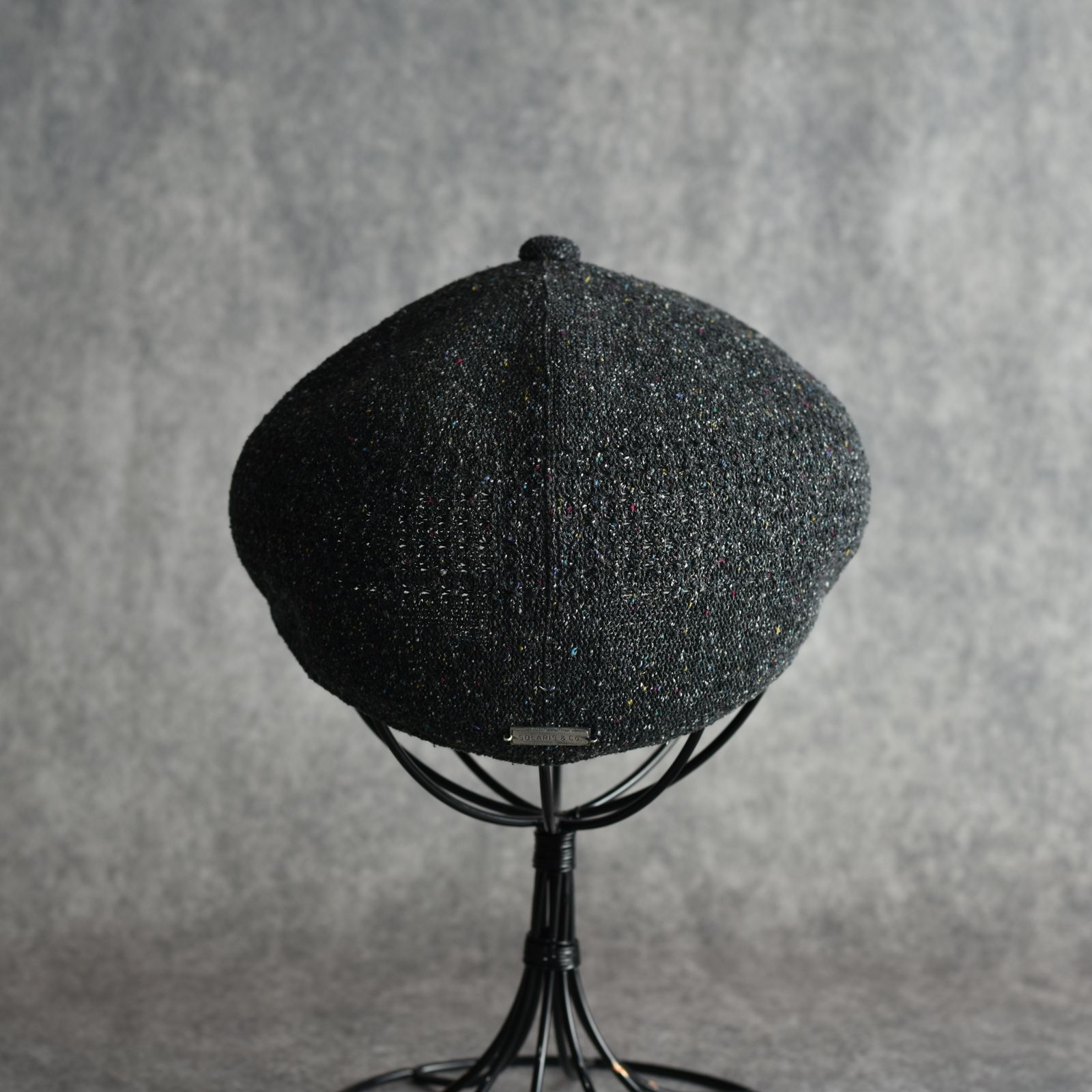 Silk Hunting Cap "GENTLEMAN" (BLACK) / シルク ハンチング帽