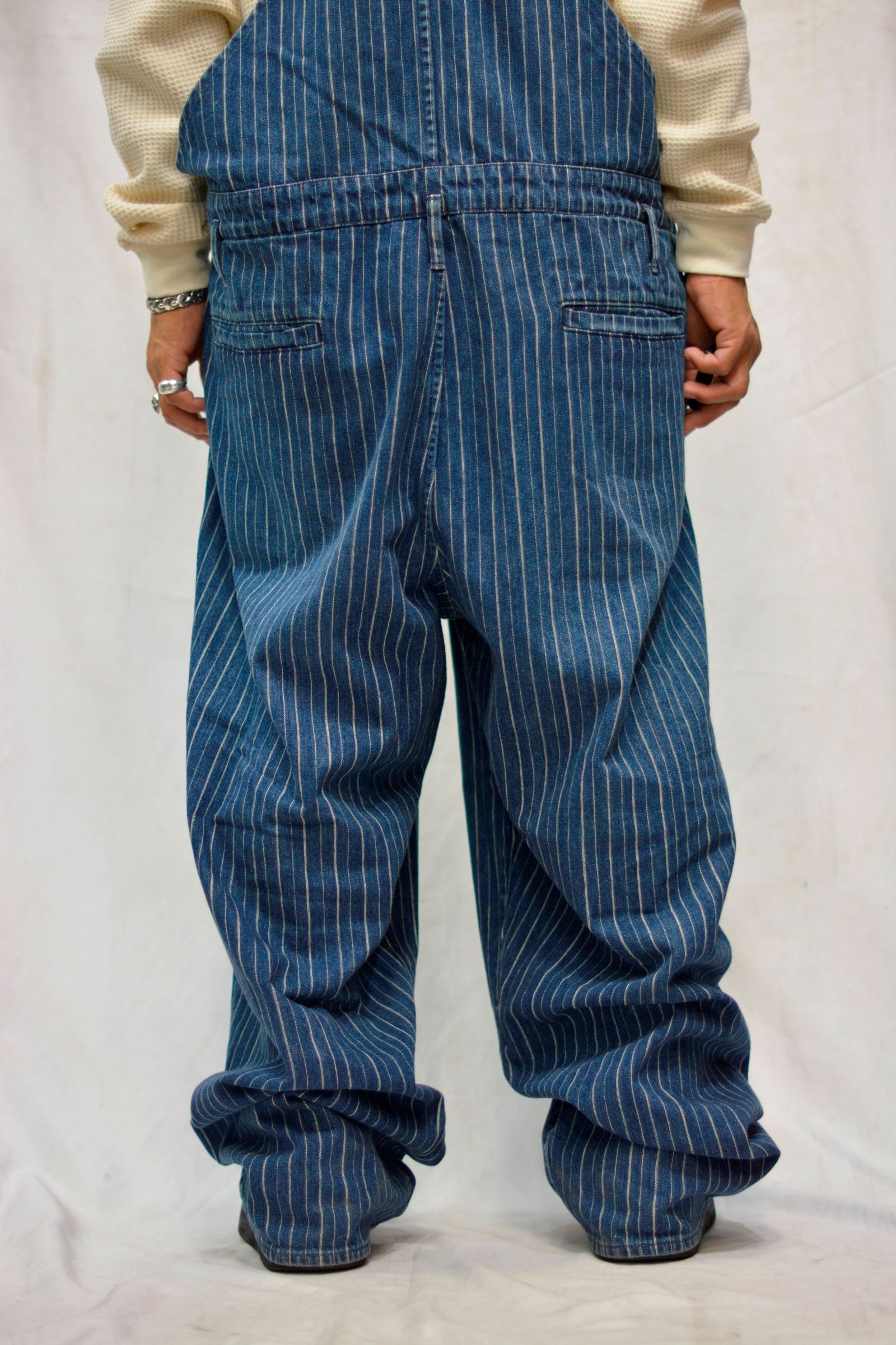 Porter Classic - × DISNEY MICKEY MOUSE STRIPE DENIM OVERALLS 