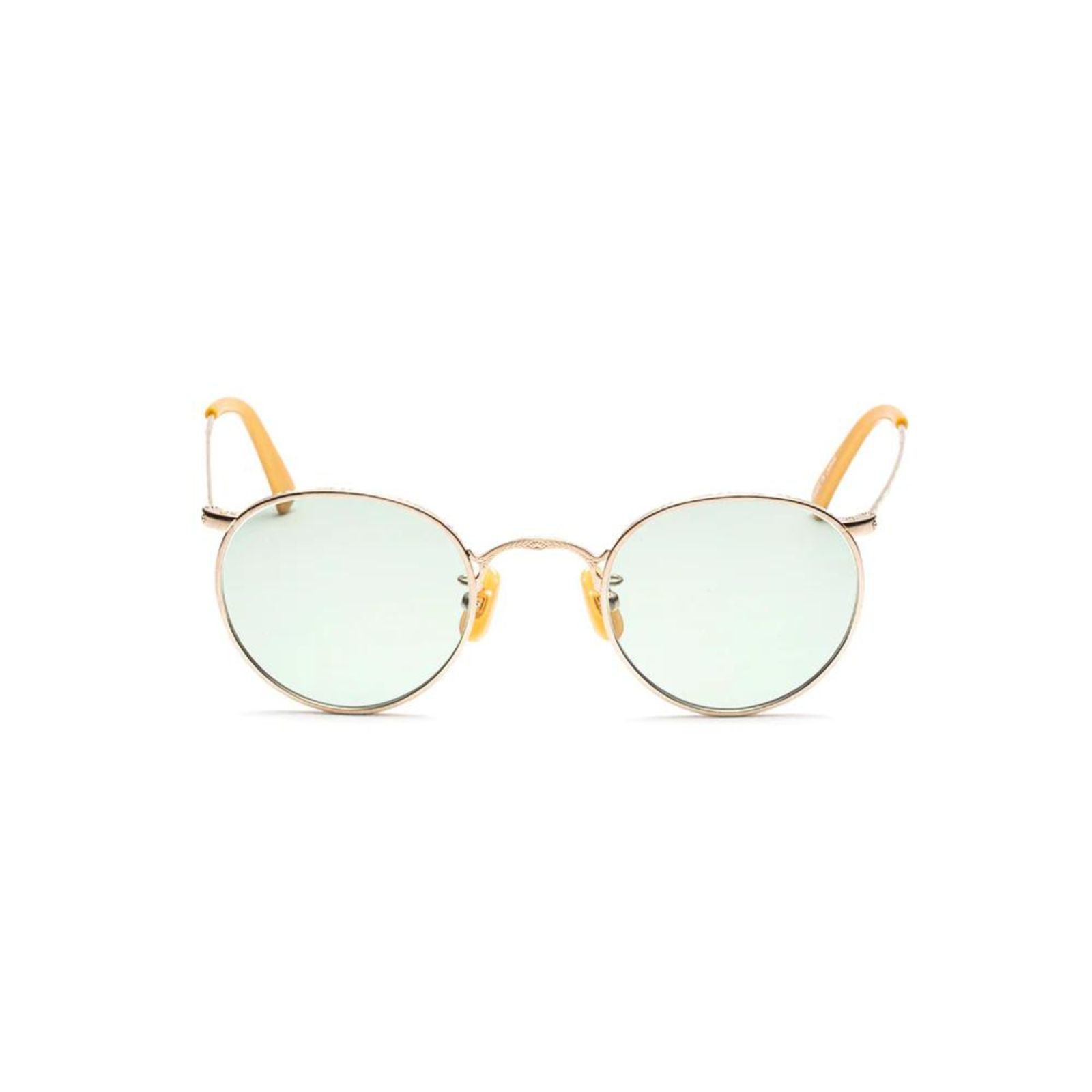 VINTAGE TYPE CIRCLE METAL GLASSES (GOLD / BROWN) / ヴィンテージタイプ サークルメタル サングラス
