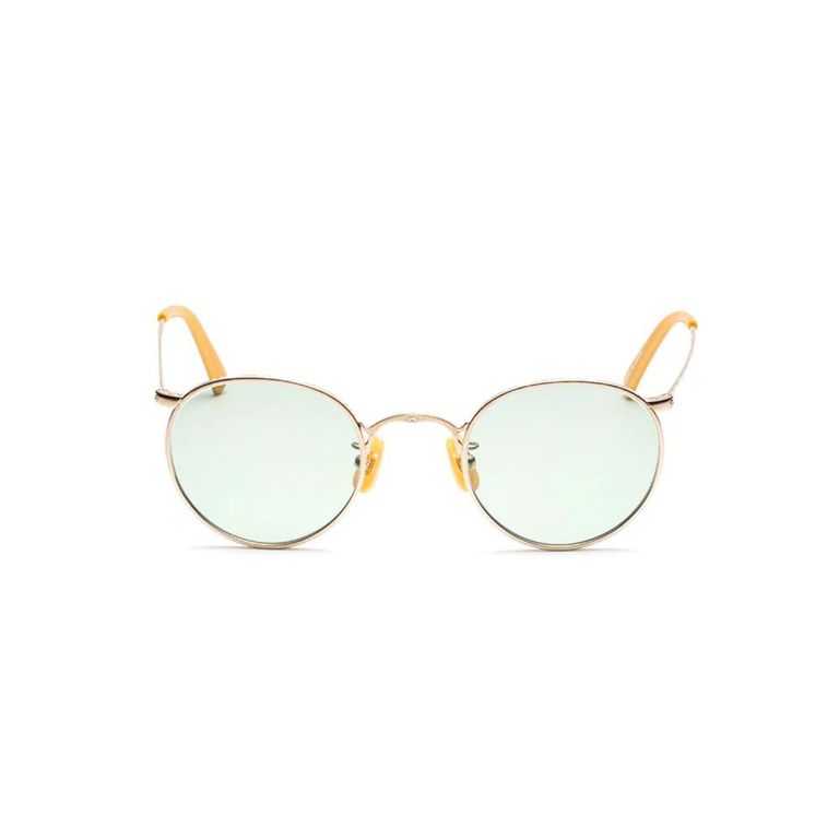 CALEE - VINTAGE TYPE CIRCLE METAL GLASSES (GOLD / BROWN) / ヴィンテージタイプ サークルメタル  サングラス | chord online store