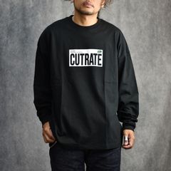 CUTRATE BOX LOGO L/S TEE (BLACK) / ボックスロゴ プリント ロングスリーブ Tシャツ