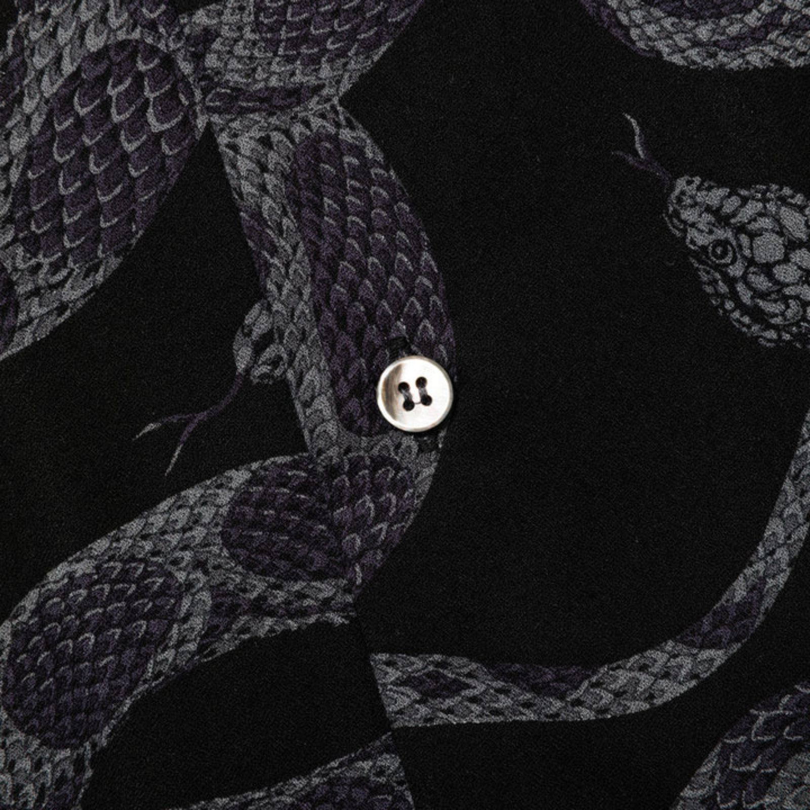 R/P ALLOVER SNAKE PATTERN SH ＜LIMITED＞ (BLACK) / スネーク柄 半袖シャツ