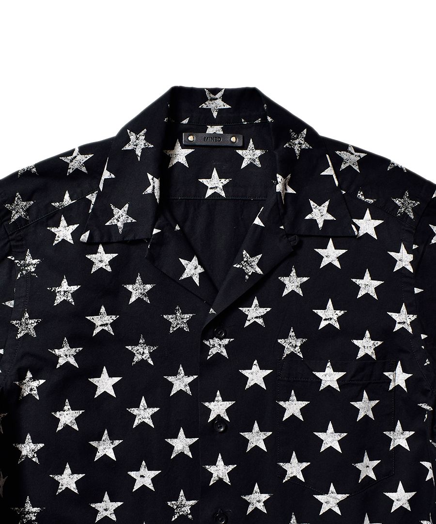 Hazy Star Denim S/S Open Collar SH