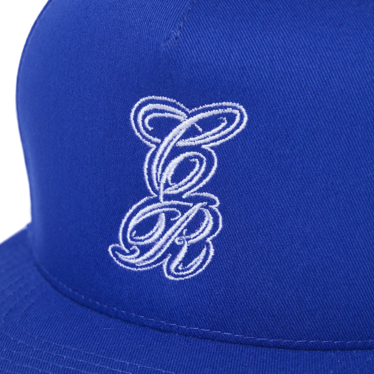 PINSTRIPE EMBROIDERY CAP (ROYAL)｜ピンストライプ ロゴ刺繍 ベースボールキャップ｜CR-26SS010