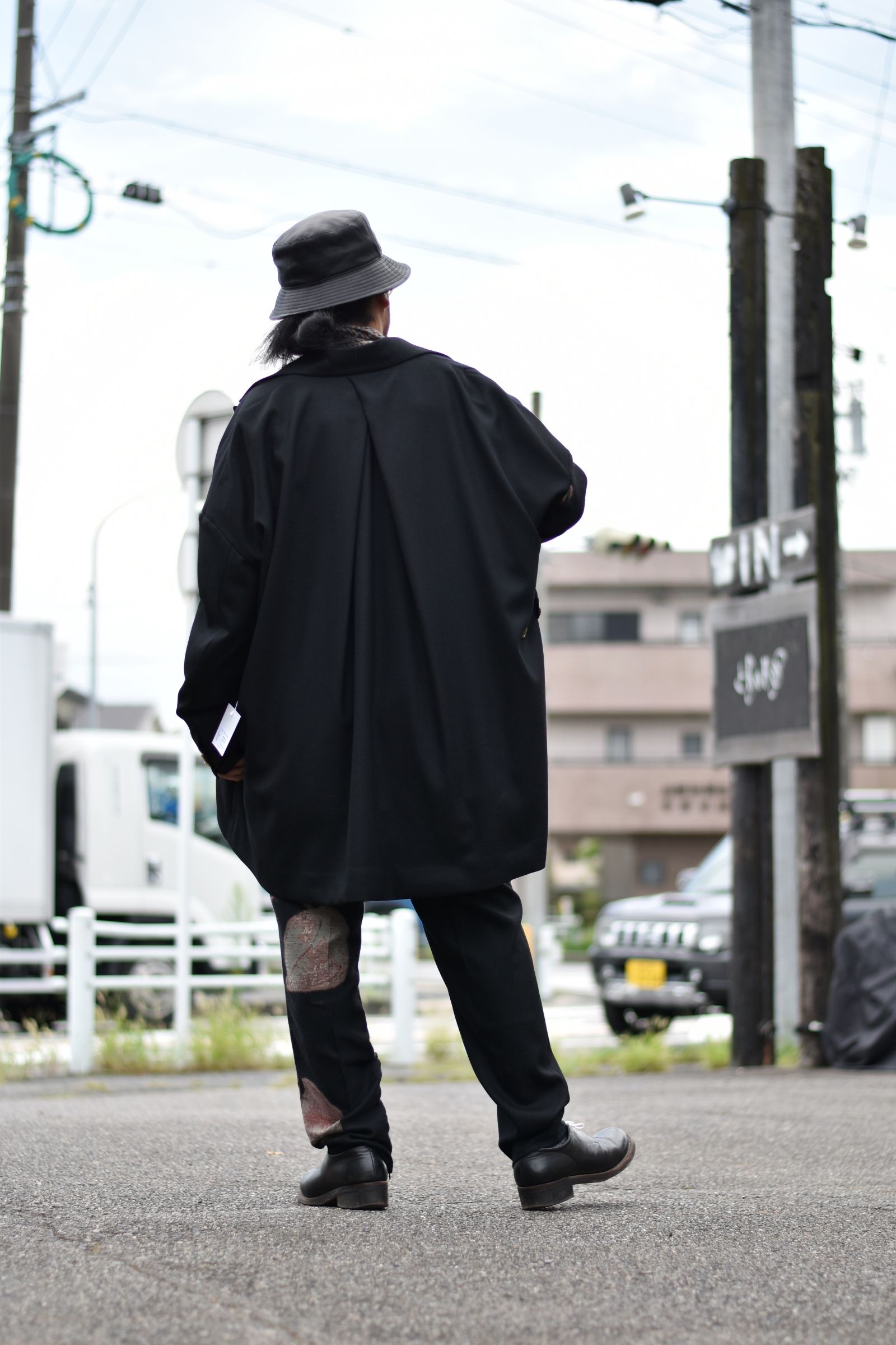 1タックストレートトラウザー / LB21FW-PT01-JQ (BLACK×CANNA)