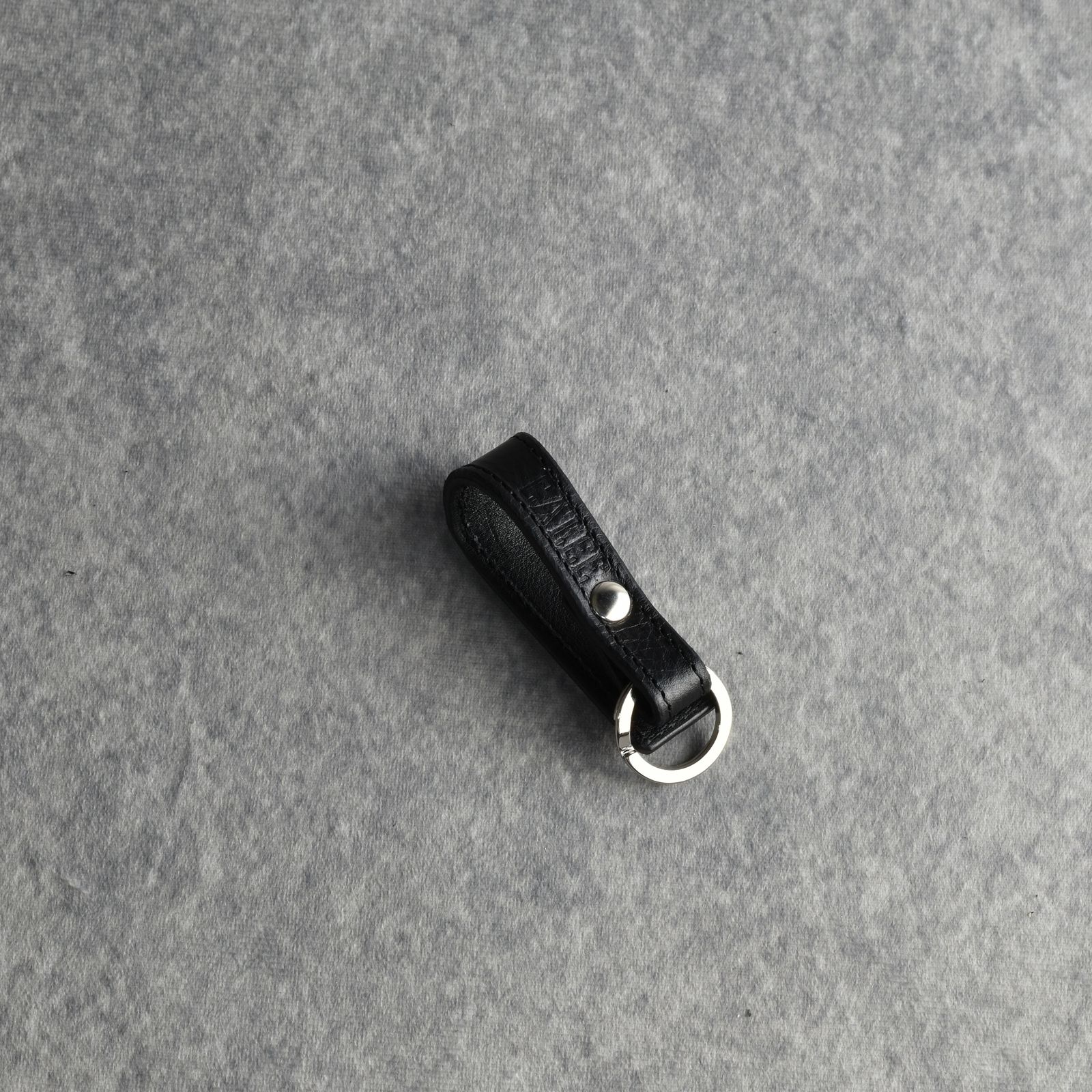 STUDS LEATHER SNAP KEY RING (BLACK) / スタッズ レザー スナップタイプ キーリング