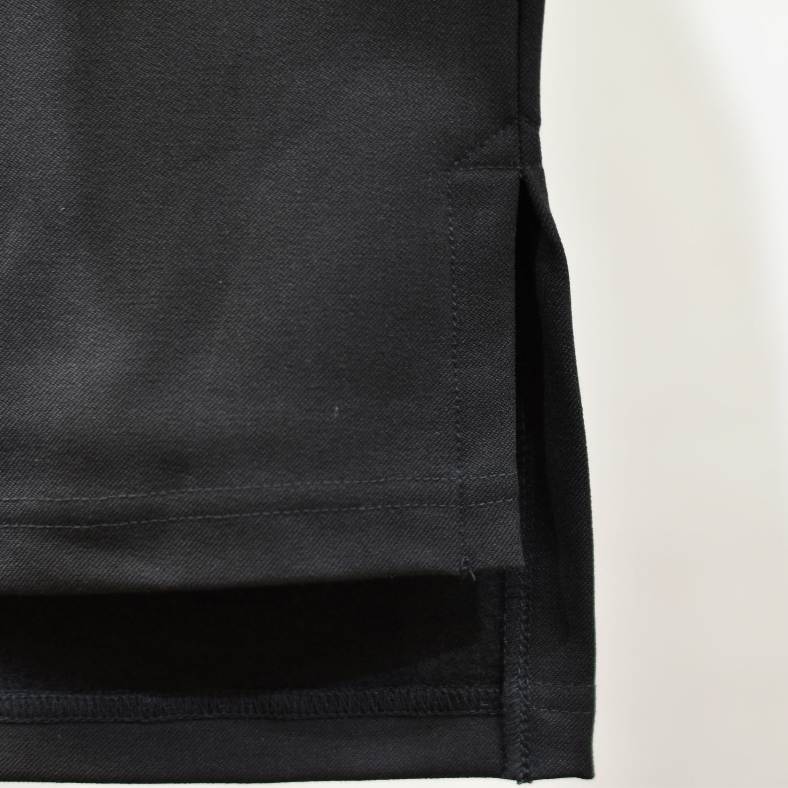 ポリエステルレーヨンアクリル ストレッチ ポケットカットソー （BLACK）