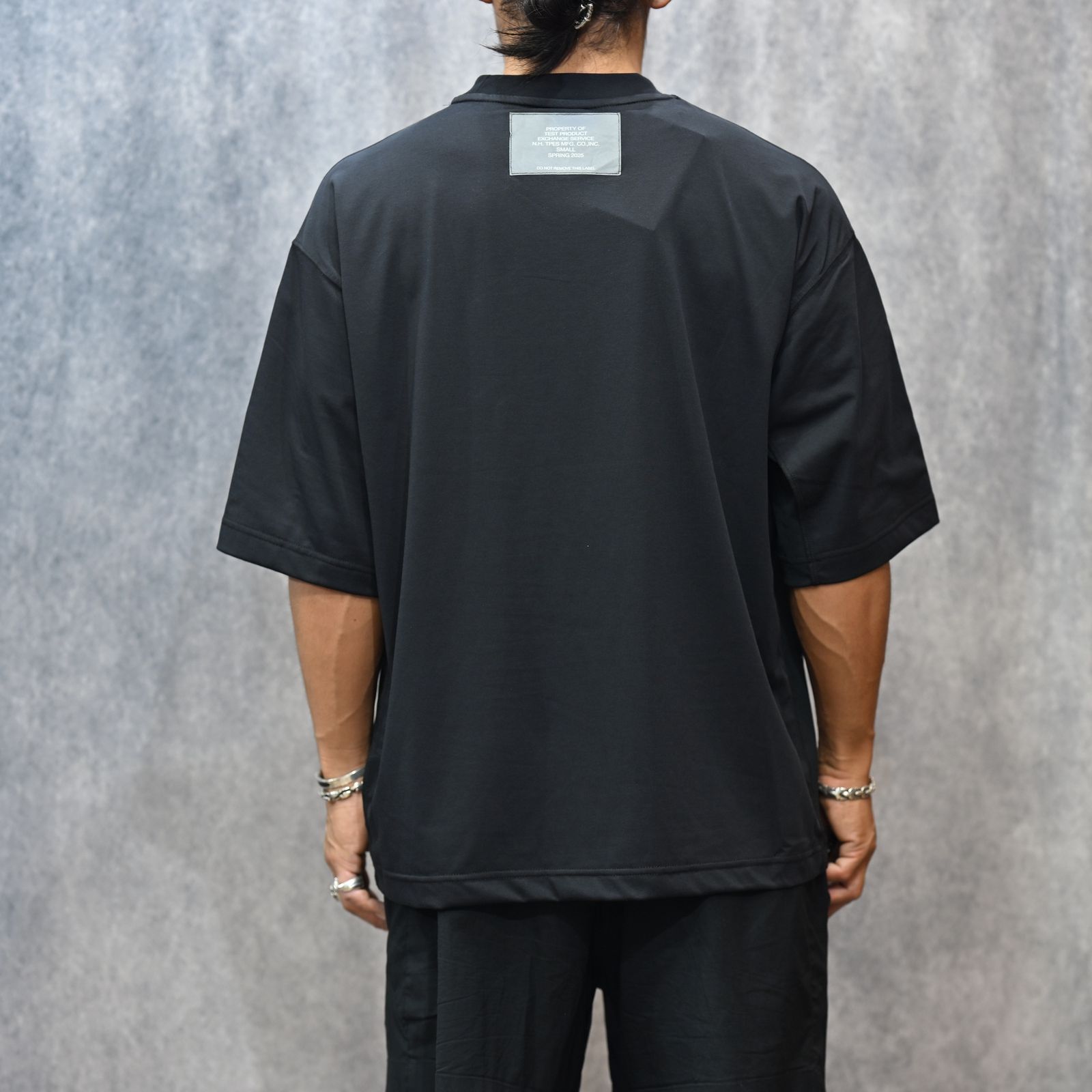 SIDE-PANEL T-SHIRT （BLACK） / ドロップショルダー Tシャツ （BLACK） 9251-CS53-015