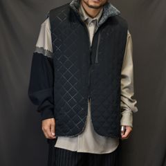 リバーシブルハイネックショールベスト / LB23AW-RVVE01-PSK (BLACK)