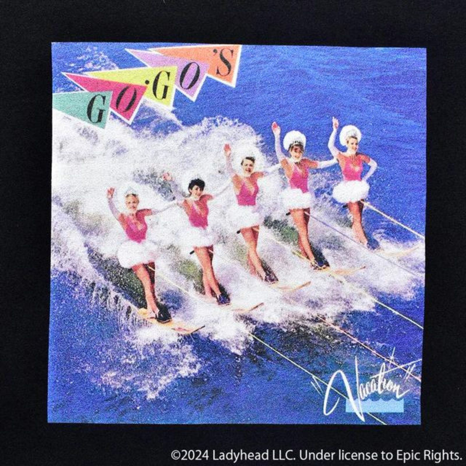 GO-GO'S "Vacation" Print Crewneck T-SH （BLK） / プリント Tシャツ （ブラック）