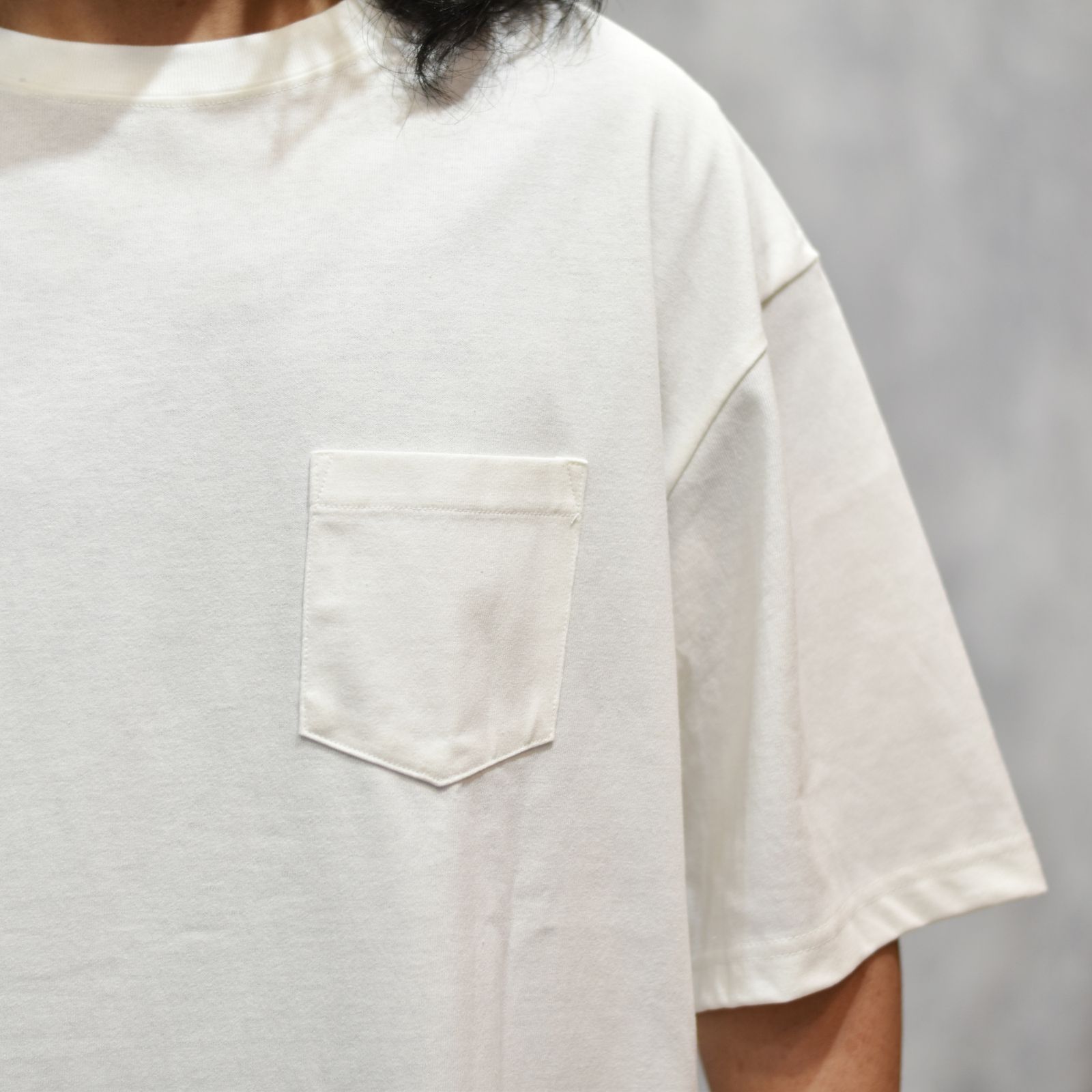 VINTAGE TYPE SNAKE LOGO POCKET TEE ＜NATURALLY PAINT DESIGN＞ (WHITE)｜スネーク ロゴプリント ポケットTシャツ｜CL-26SS003NT