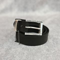 ダブルショルダー製品染め 35mm ベルト （BLACK）｜318-27