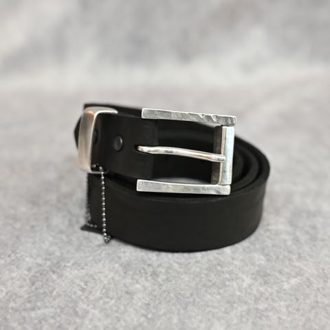 ダブルショルダー製品染め 35mm ベルト （BLACK）｜318-27