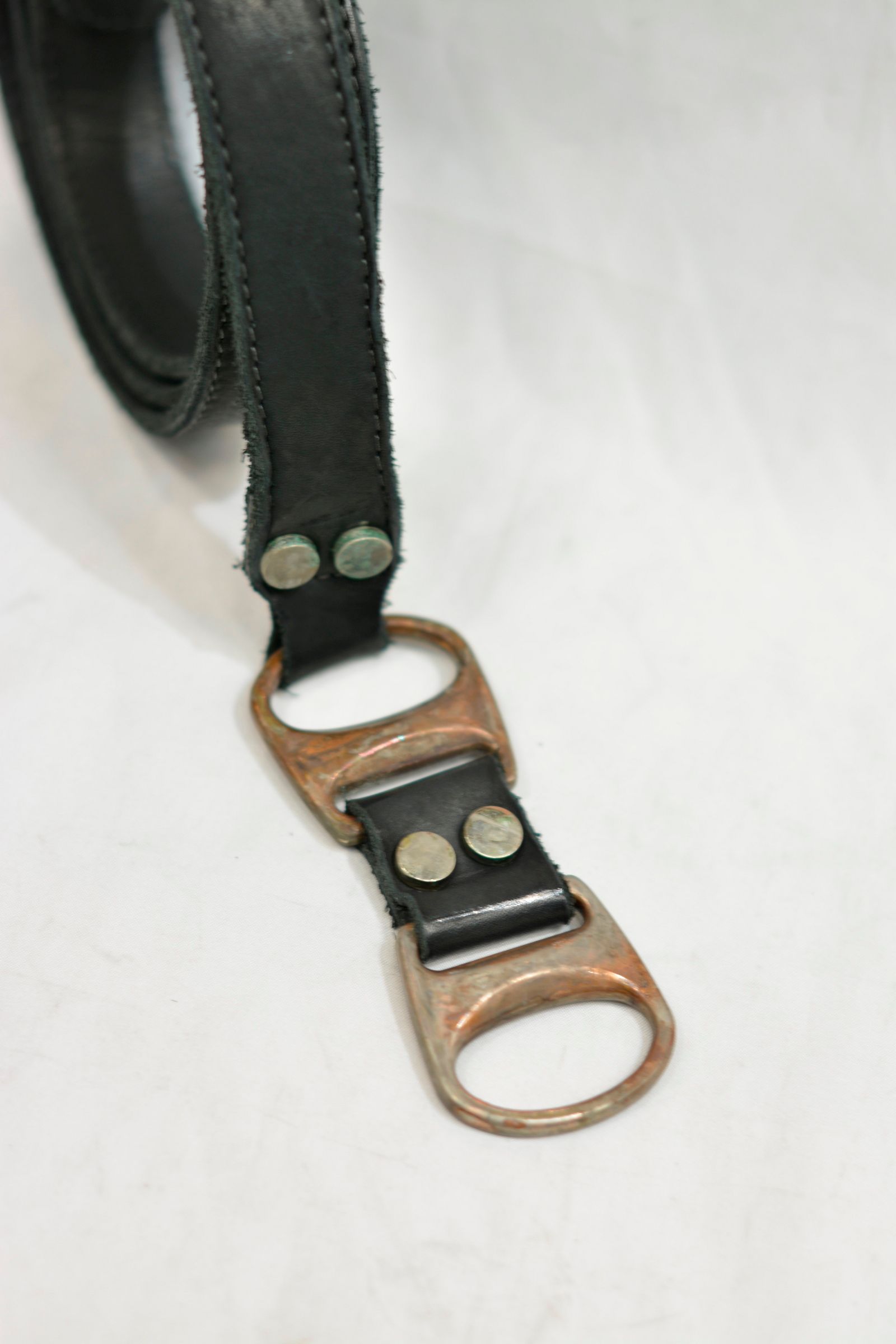 incarnation - CALF LEATHER BELT D-RING NARROW LONG