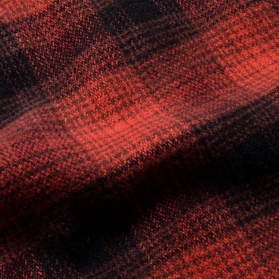 Distortion Ombre Check Flannel Over SH （RPT） /  オンブレーチェック シャツ （レッド） 2410-5001