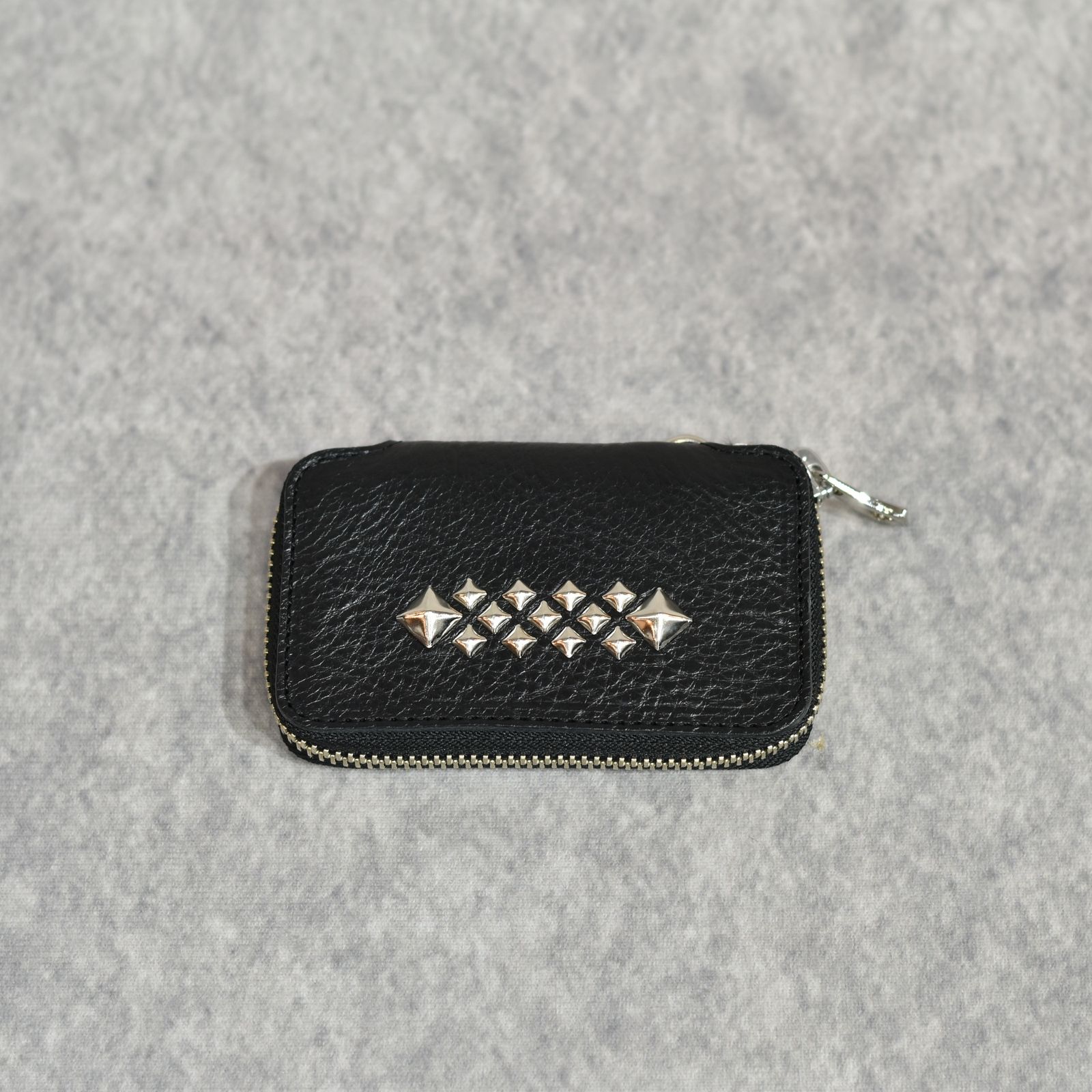 STUDS LEATHER COIN CASE (BLACK)｜スタッズレザー コインケース｜CL-26SS011LE