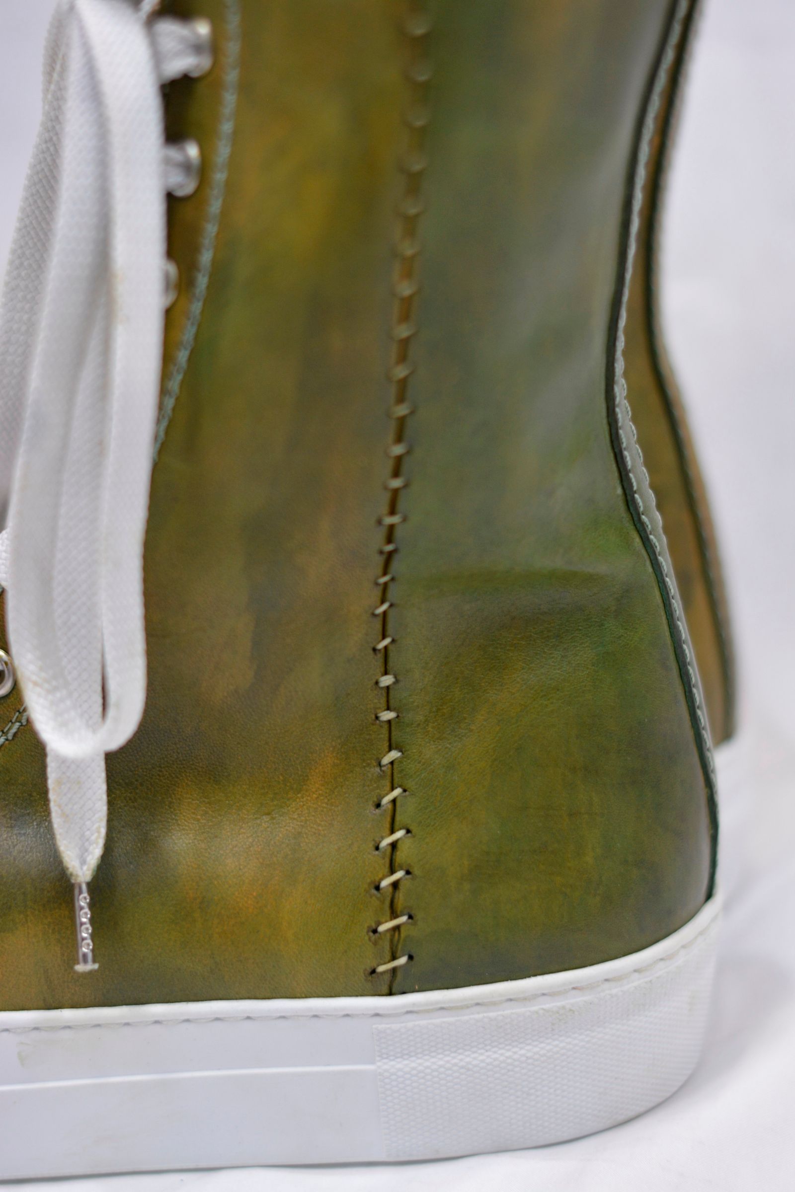 【chord 別注アイテム】 HORSE LEATHER EXTRA HI CUT SNEAKER SPAIRAL ZIP LINED