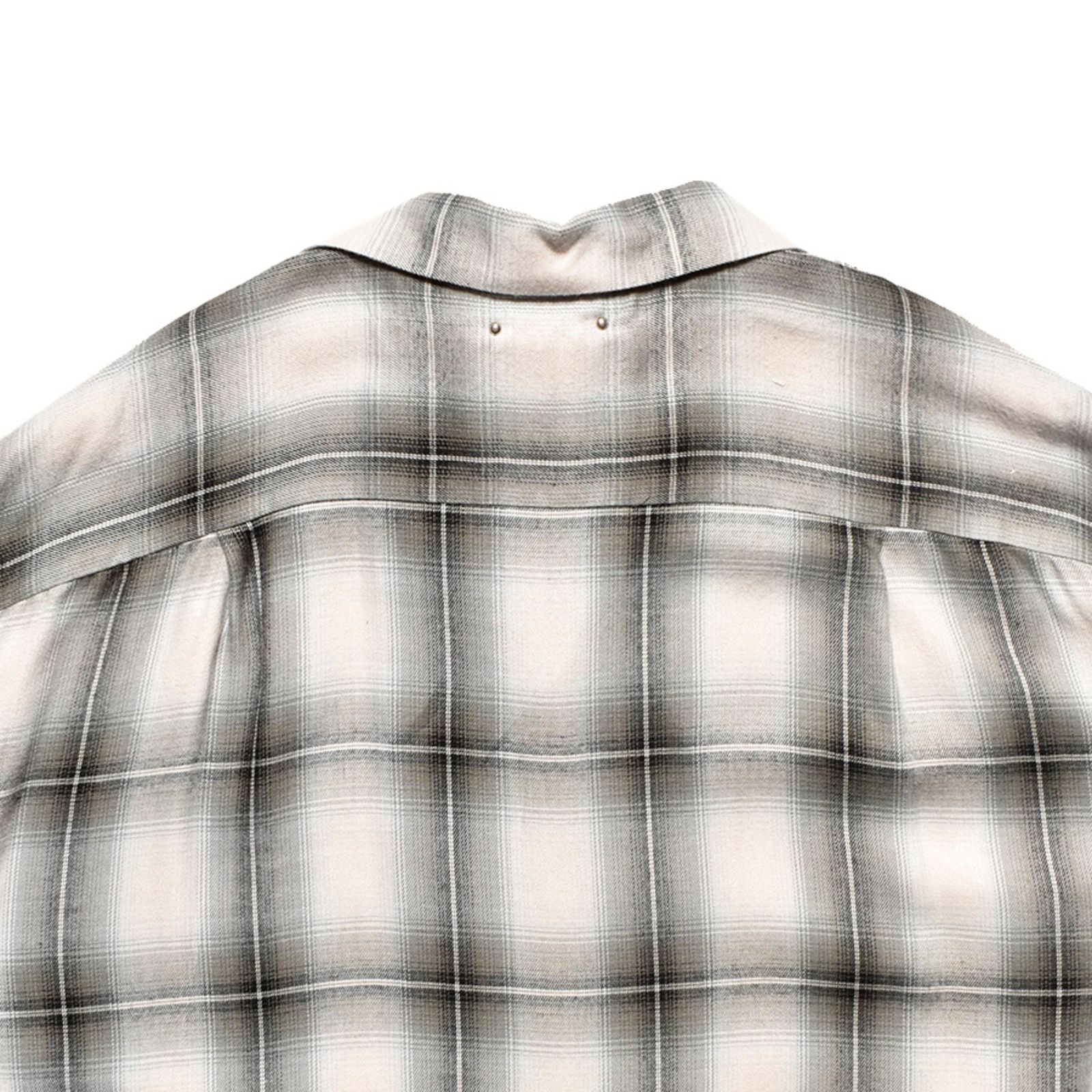 R.Ombre Open Collar SH (BLT) / レーヨンオンブレ オープンカラーシャツ （ブラック） / 2503-5004