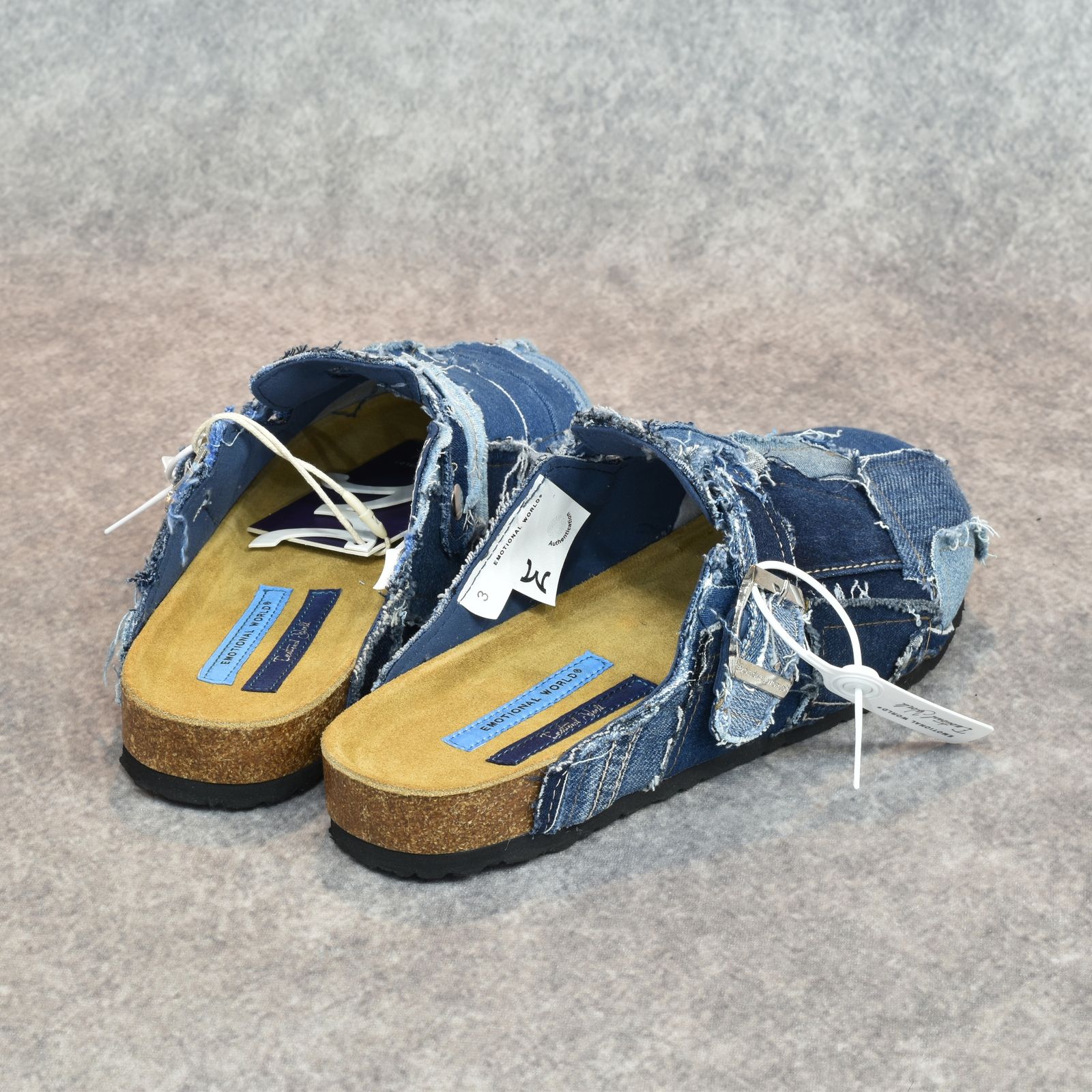 MULE SLIPPERS (MULTI DENIM) | デニム ミュール スリッパ