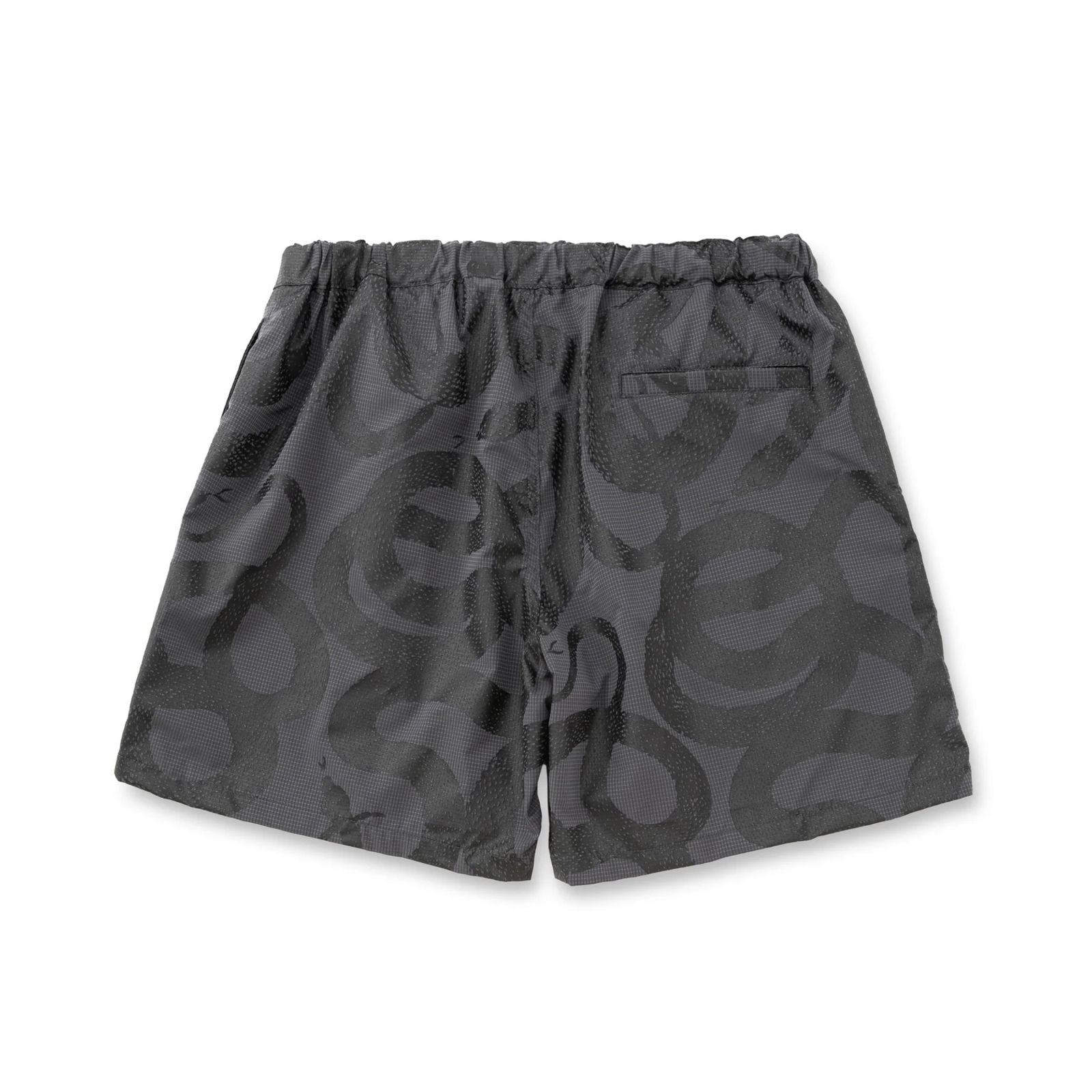 DOTAIR®︎ SNAKE PATTERN EASY SHORTS (CHARCOAL)｜スネーク総柄 イージーショーツ｜CL-26SS006ULT