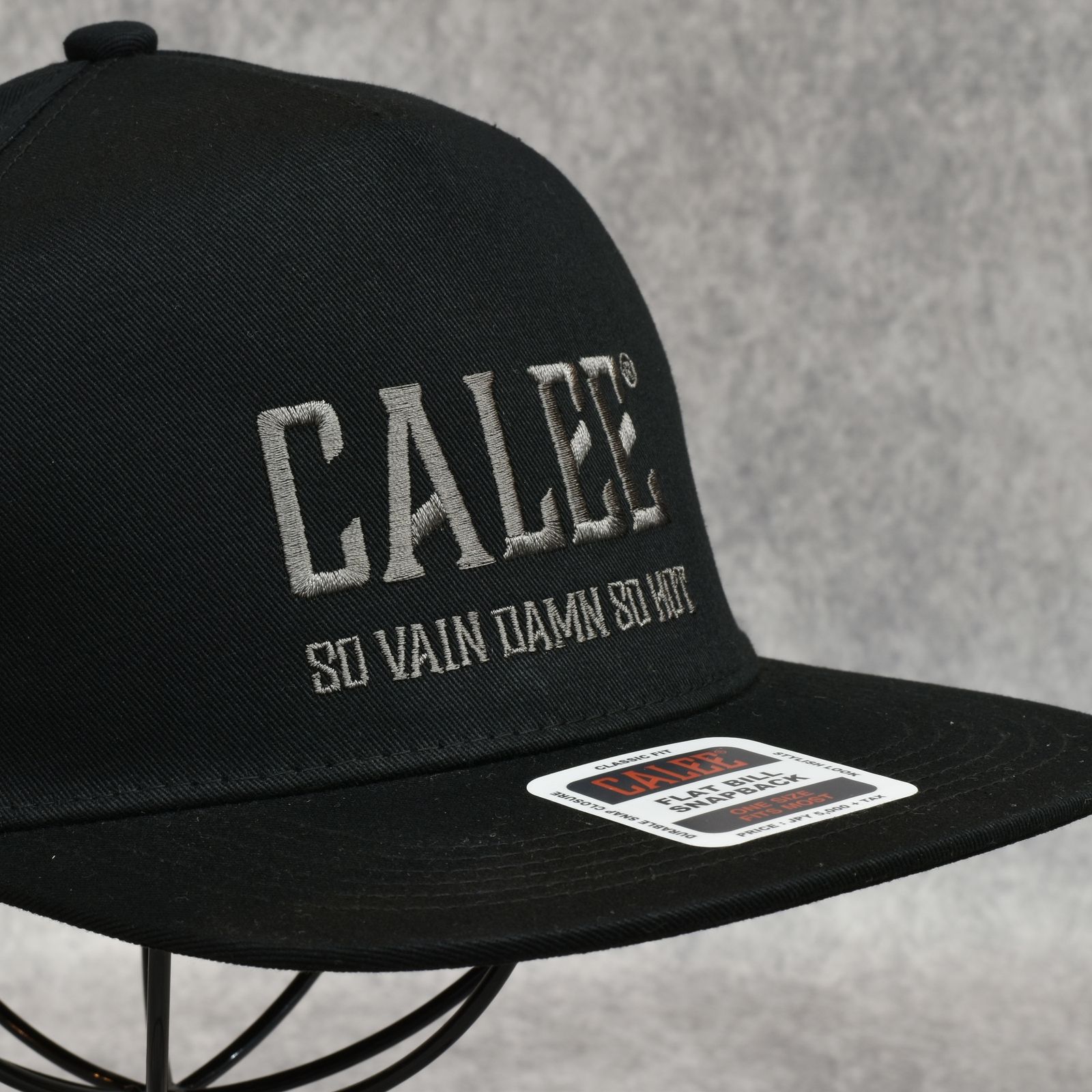 CALEE NATIONAL LOGO SOUVENIR CAP (BLACK/CHARCOAL)｜ベースボール キャップ｜CL-25EA001EX