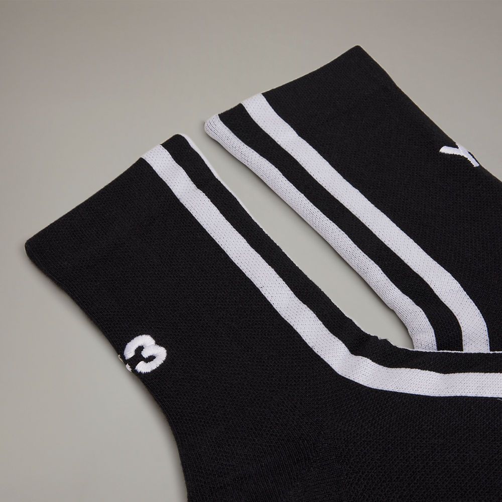 Y-3 STRIPES SOCK （BLACK） / ストライプ ソックス （ブラック）IZ3173