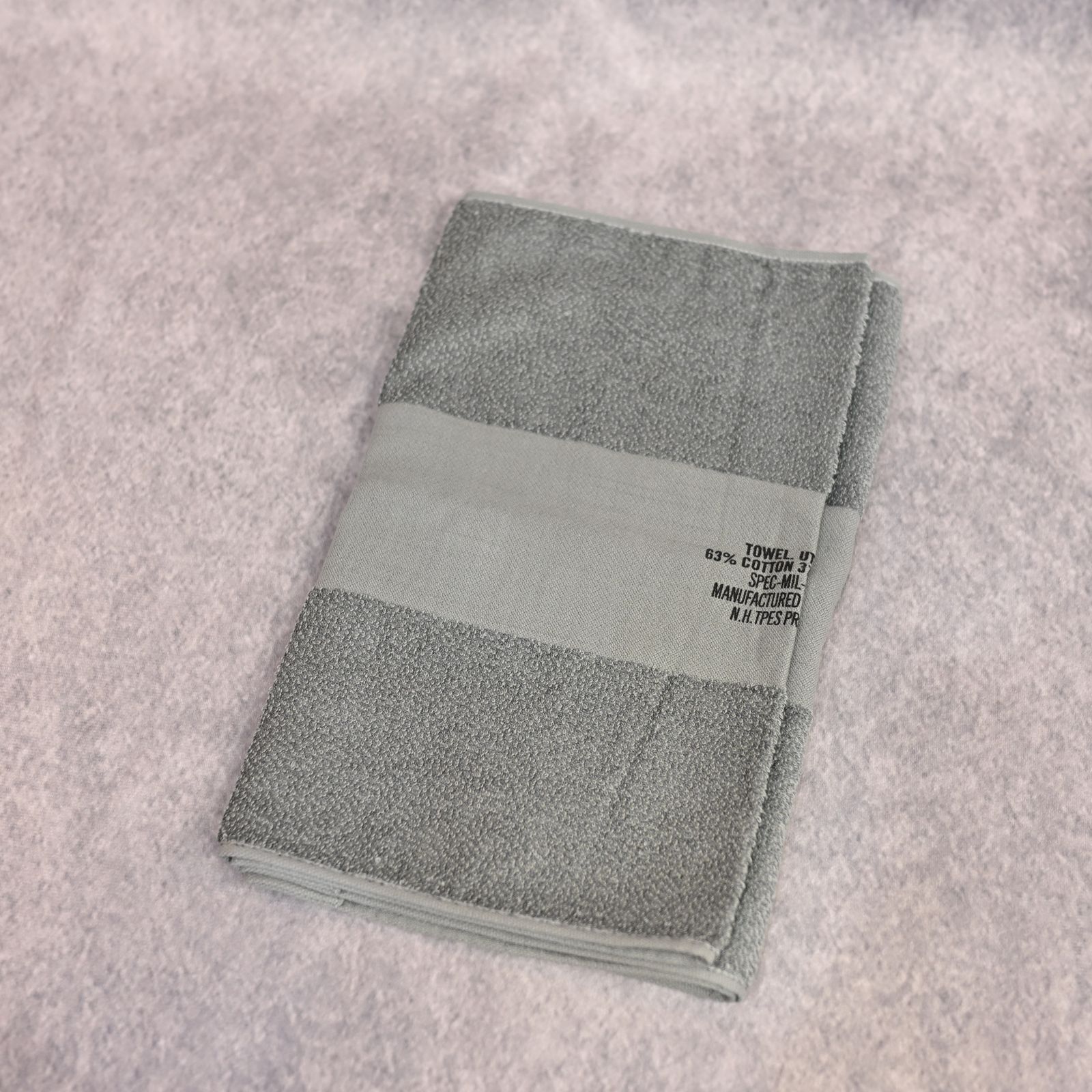 TEST PRODUCT EXCHANGE SERVISE × HIPPOPOTAMUS FACE TOWEL （KHAKI） / フェイスタオル (カーキ) TPES-AC04