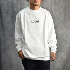 CLASSIC LOCAL LOGO EMBROIDERY L/S TEE (WHITE) / ローカル ロゴ刺繍 ロングスリーブ Tシャツ