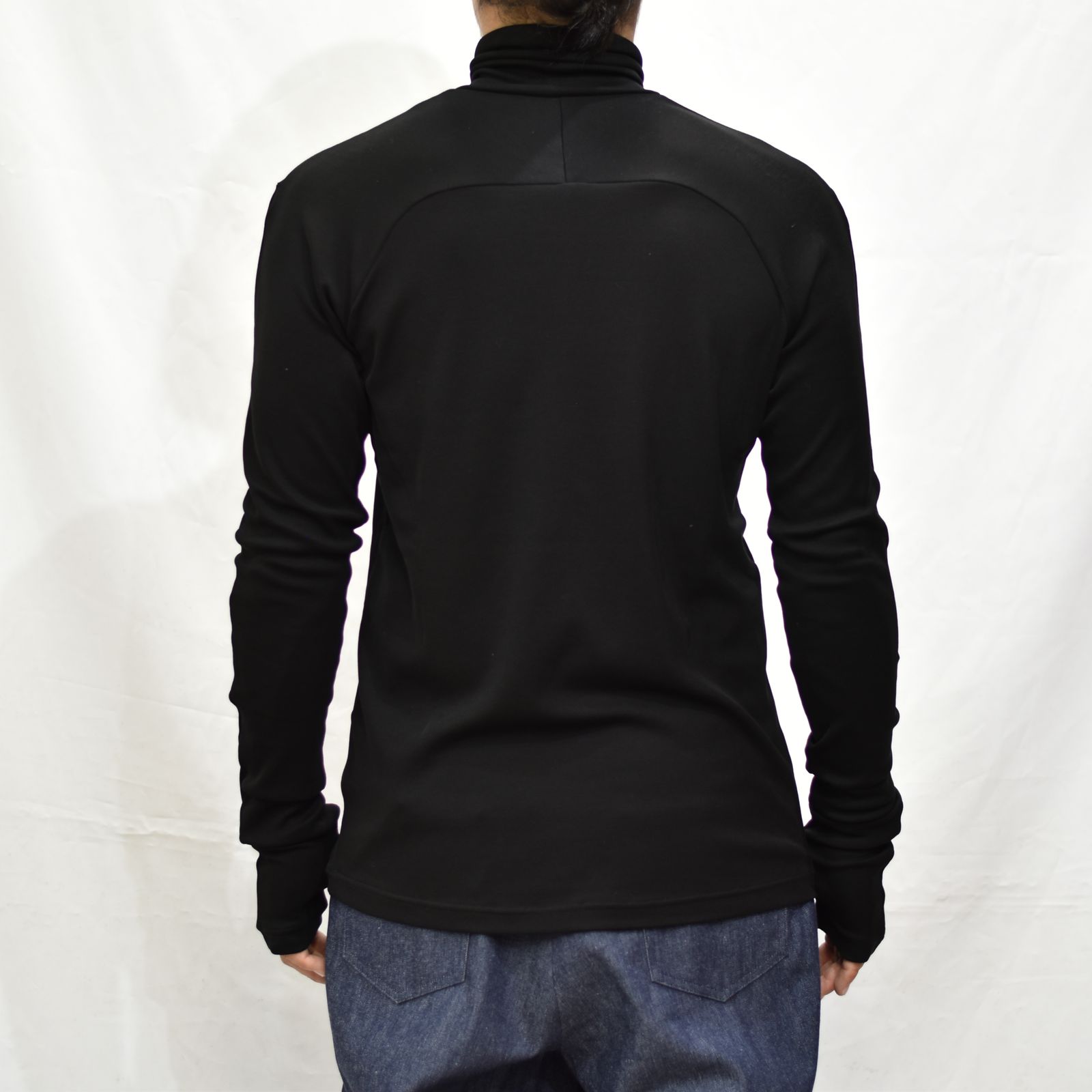 COTTON JERSEY TURTLE NECK TOP"