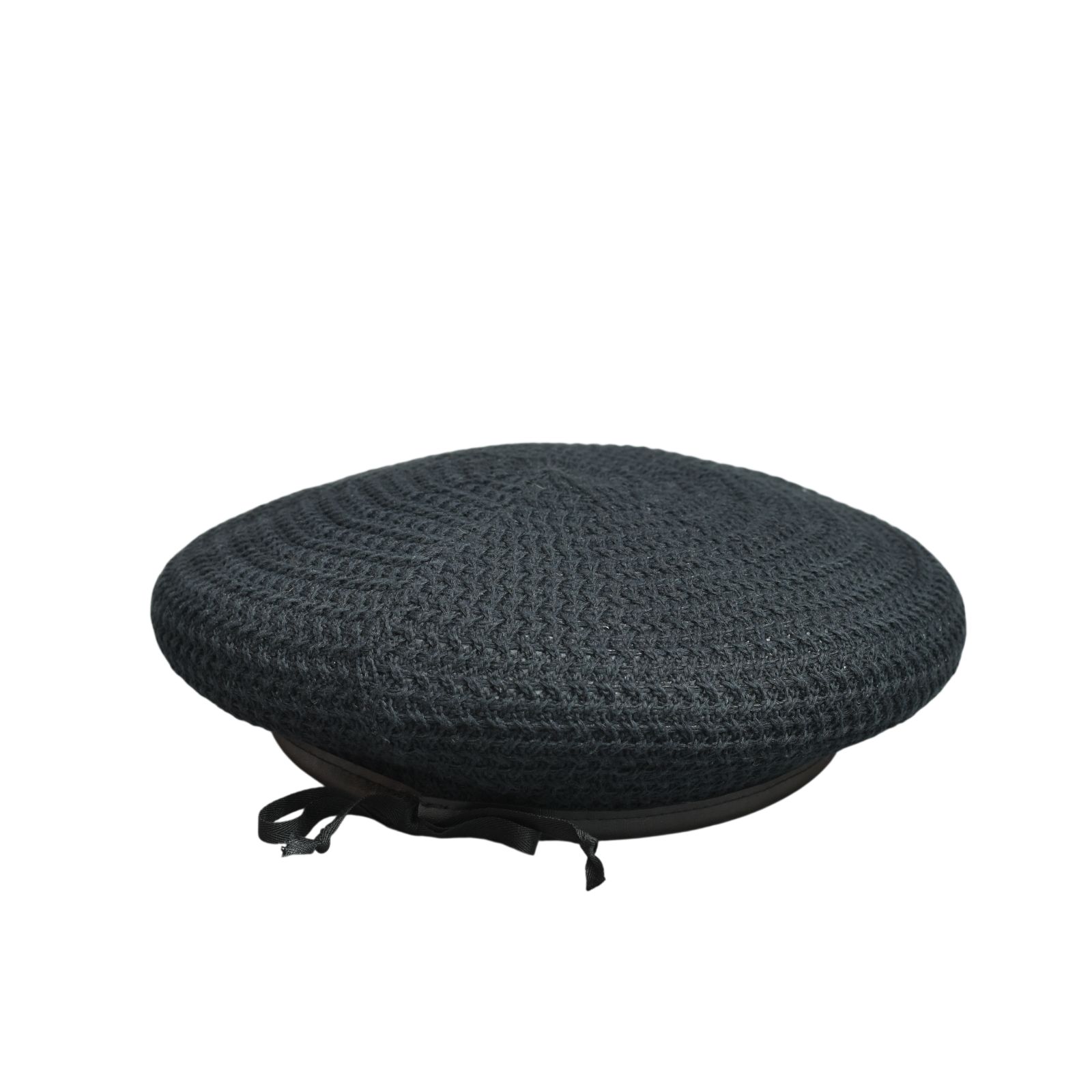 Cotton Linen Braid Beret "GUEVARA" (BLACK)｜ブレードベレー｜Z01004