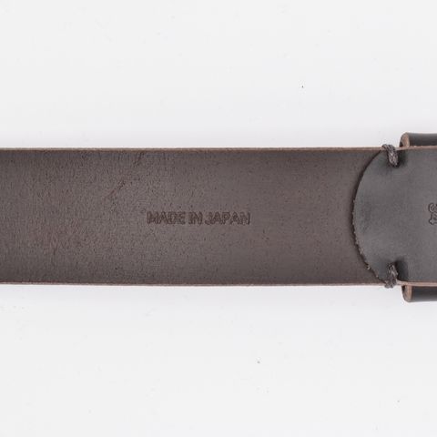 Leather Officer Belt （DBR） / レザー ベルト （ダークブラウン） / LBT-017