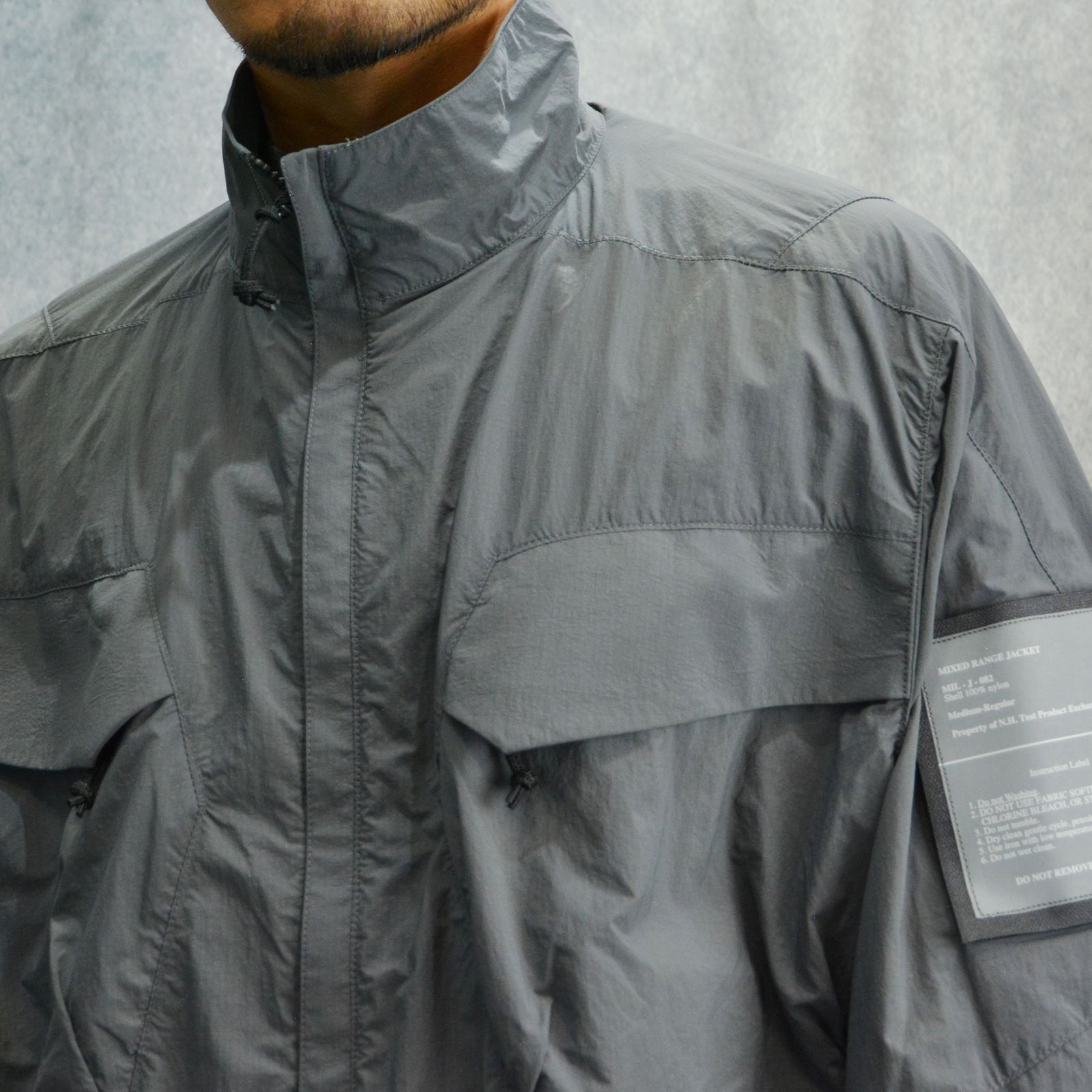STAND COLLAR BLOUSON （CHARCOAL） / スタンドカラー ブルゾン （チャコール） / 9251-BL04-003