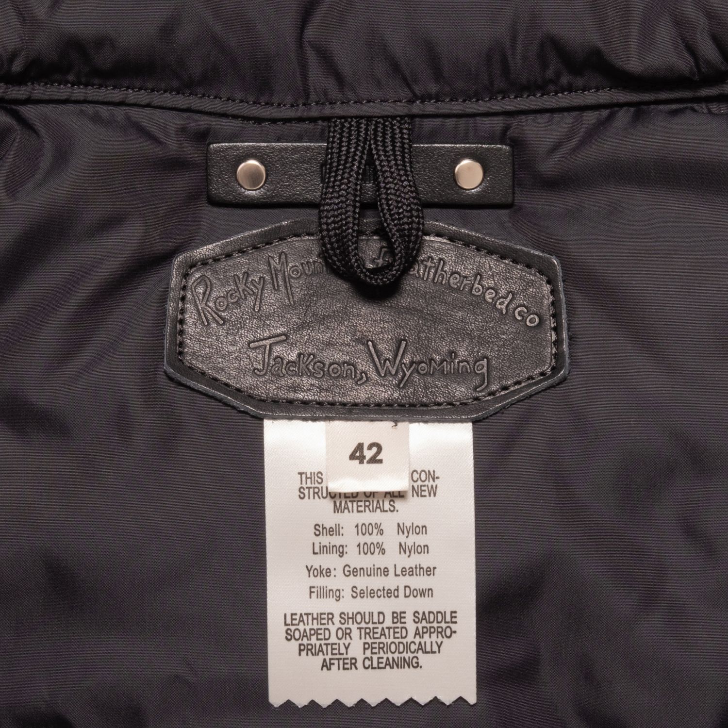 Down Vest by Rocky Mountain （BLK）｜ロッキーマウンテン ダウンベスト｜RMFMD01