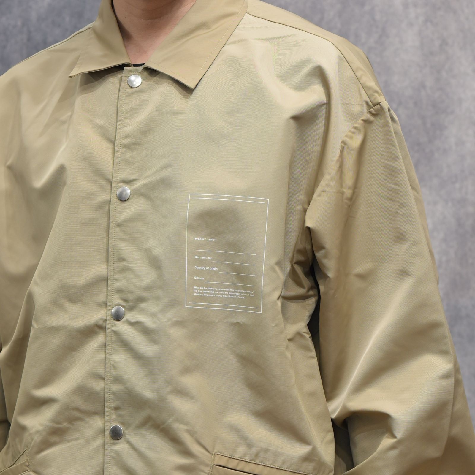 COACH JACKET （BEIGE） / コーチジャケット （ベージュ） 2026SS-JK-2-YT
