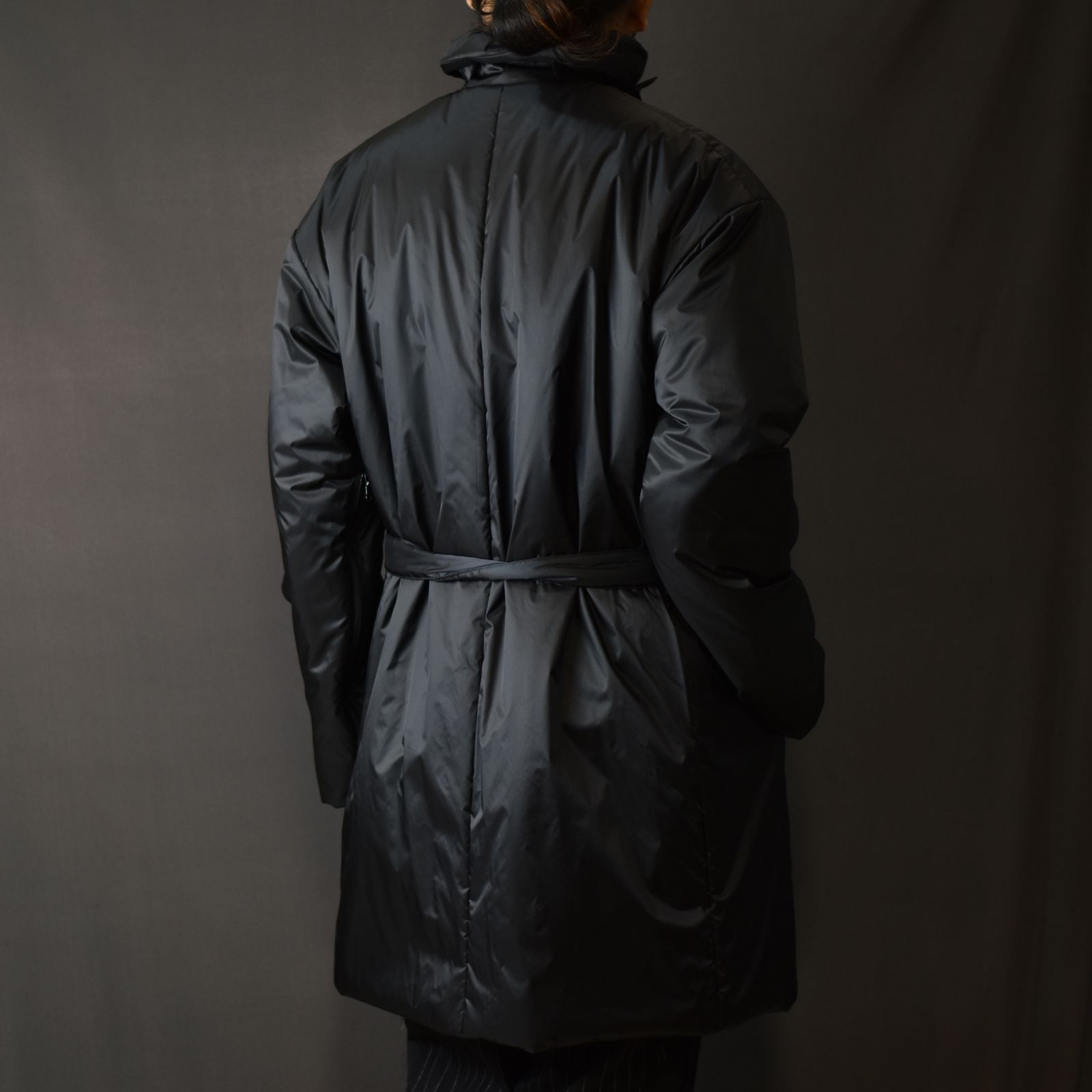 padding single coat (BLACK) / パディング シングルコート
