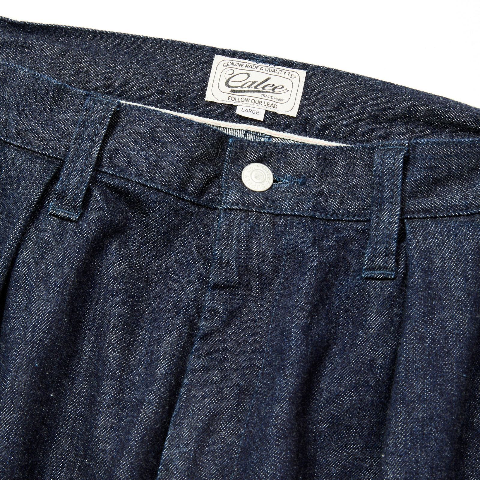 VINTAGE REPRODUCT DENIM TUCK TROUSERS (INDIGO)｜デニムタックパンツ｜CL-25AW010