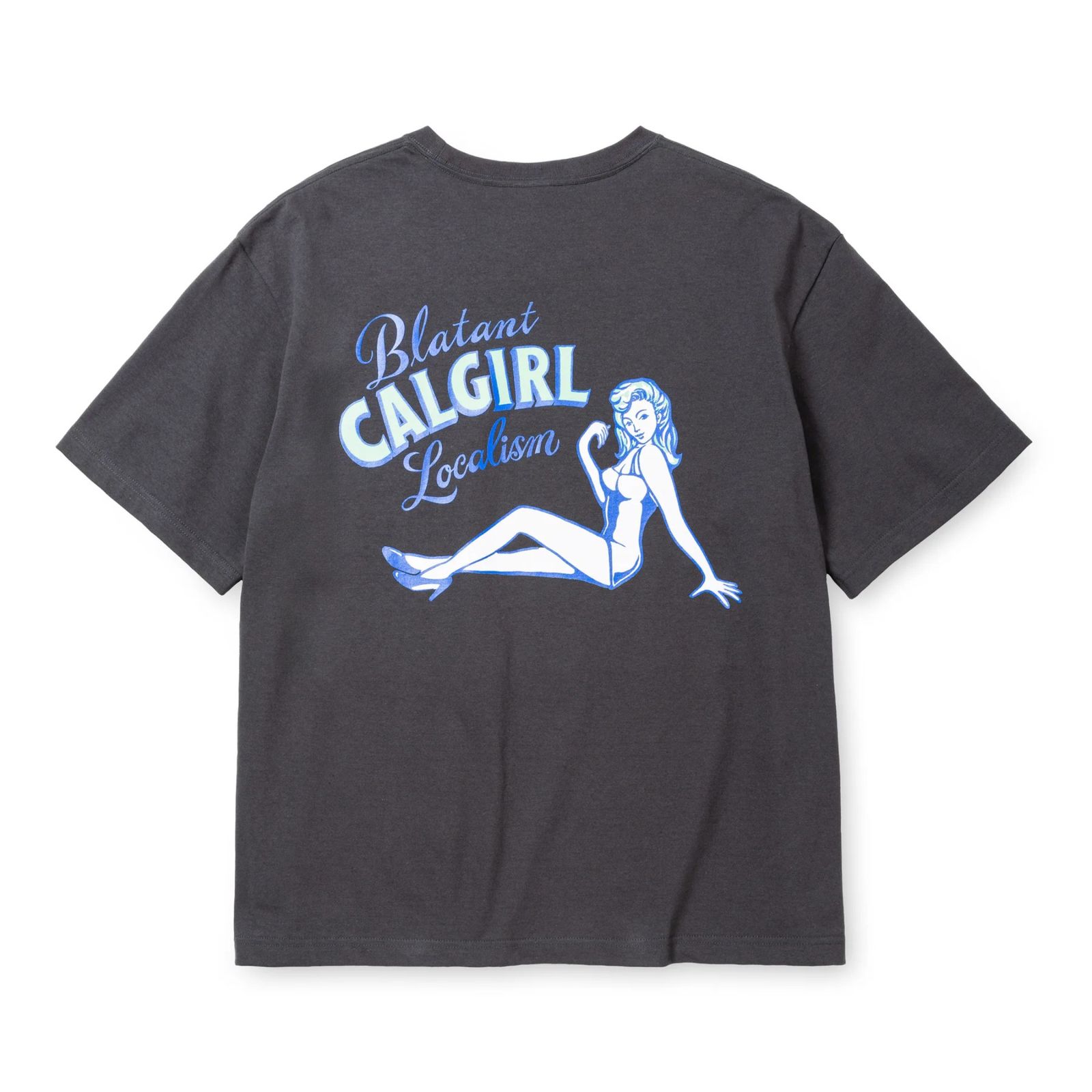 VINTAGE TYPE SYNDICATE RETRO GIRL TEE ＜NATURALLY PAINT DESIGN＞ (BLACK)｜ワイドシルエット プリントTシャツ｜CL-25SS007NT
