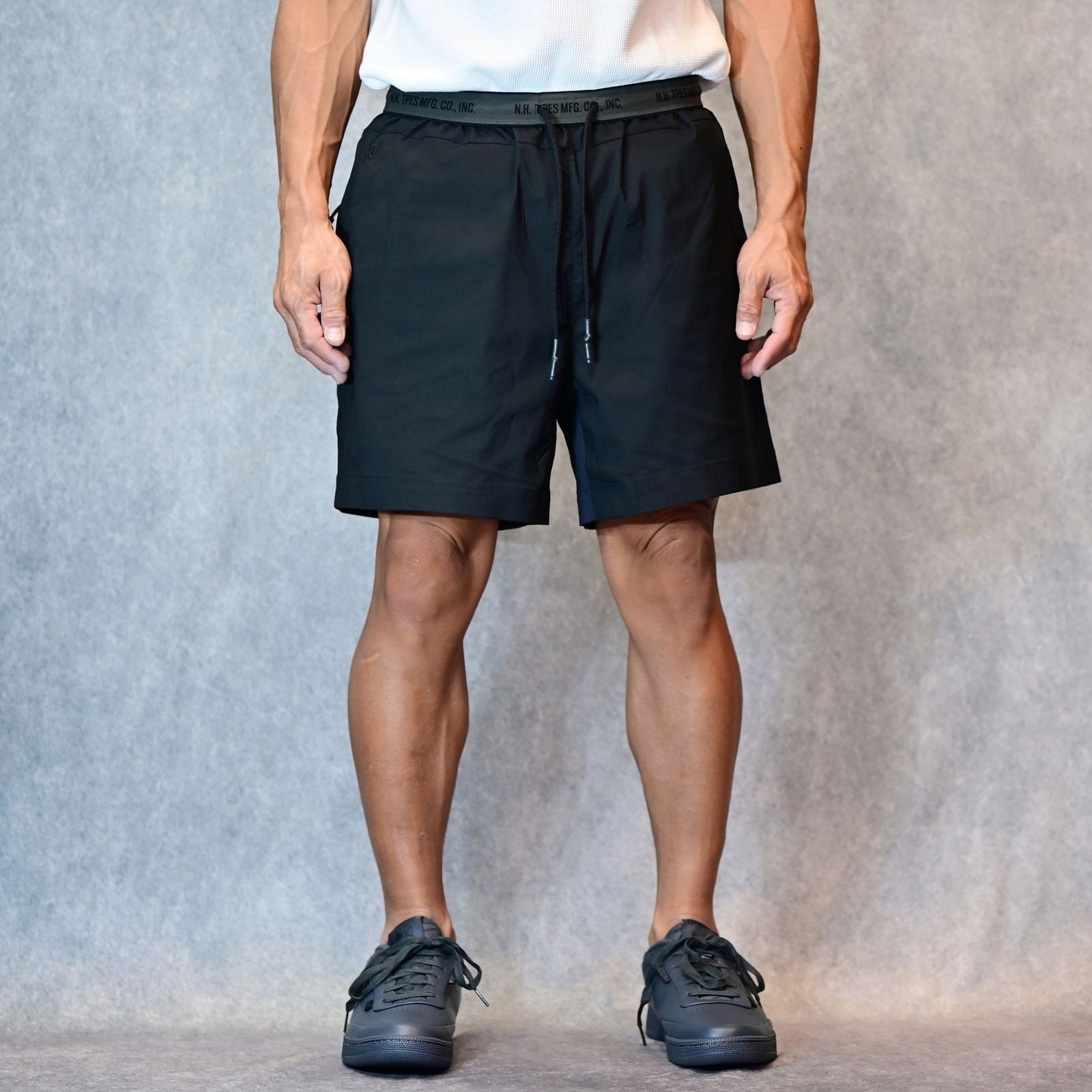 HALF PANTS （BLACK） / ハーフ ショーツ ショートパンツ （ブラック） 9251-CP52-001