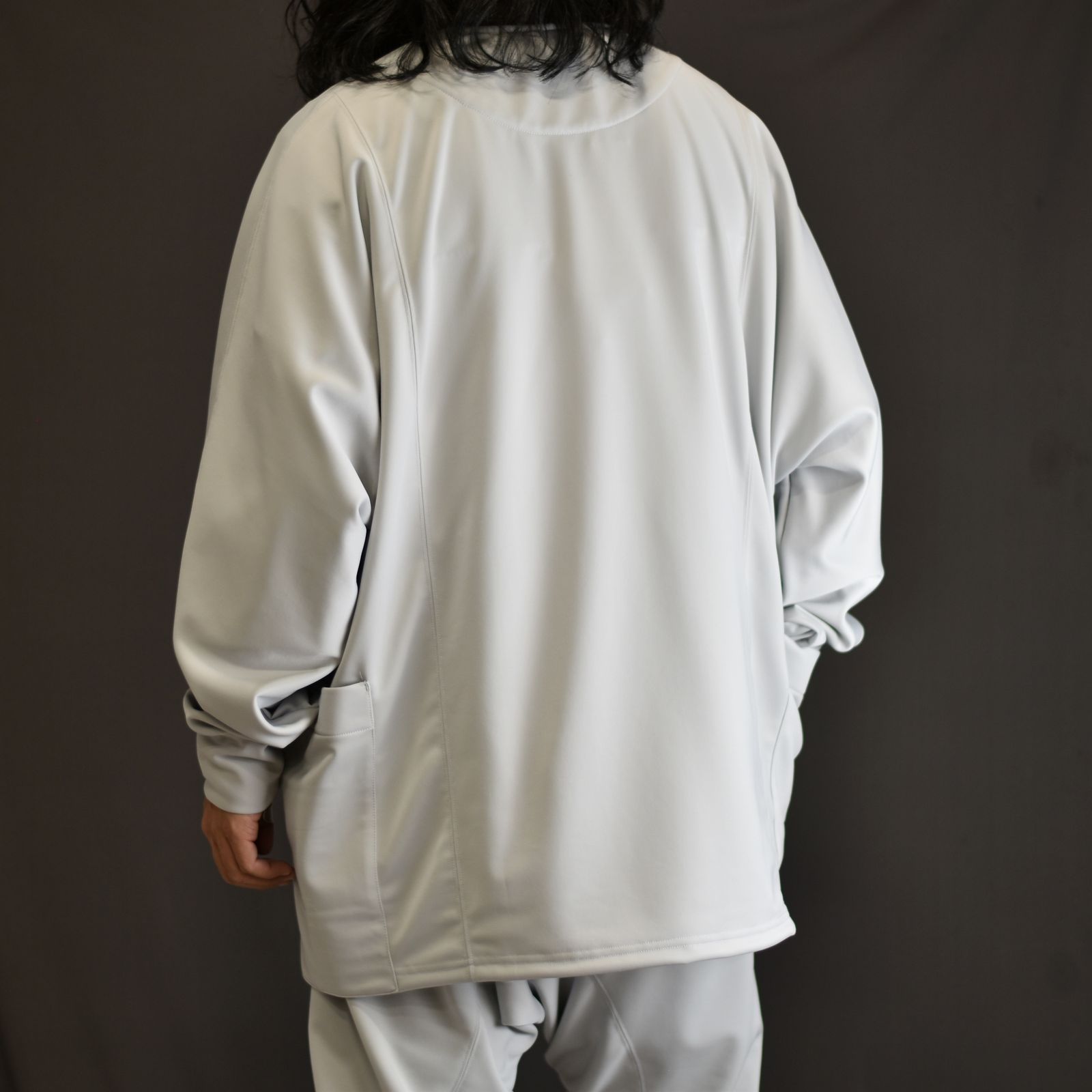 tech jersey dolman sleeve cardigan (ICE GRAY) / ドルマンスリーブ カーディガン