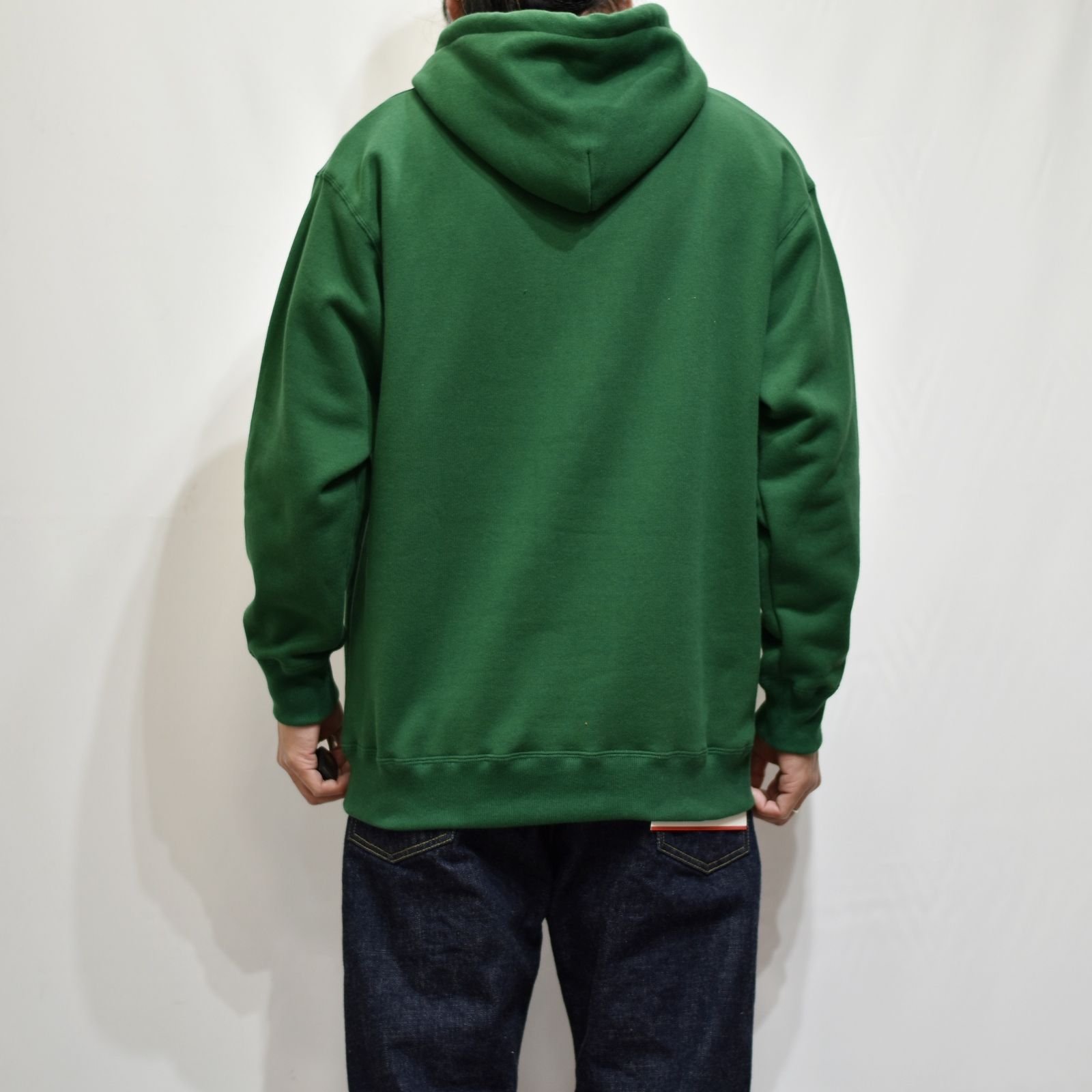 CALEE RC LOGO PULLOVER HOODIE (GREEN)