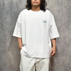 ×SHELTECH®︎ LOGO FOOT BALL TEE ＜A TYPE＞ (BLACK)｜シェルテック キャリー ロゴ フットボールTシャツ｜CL-SHELTECH005